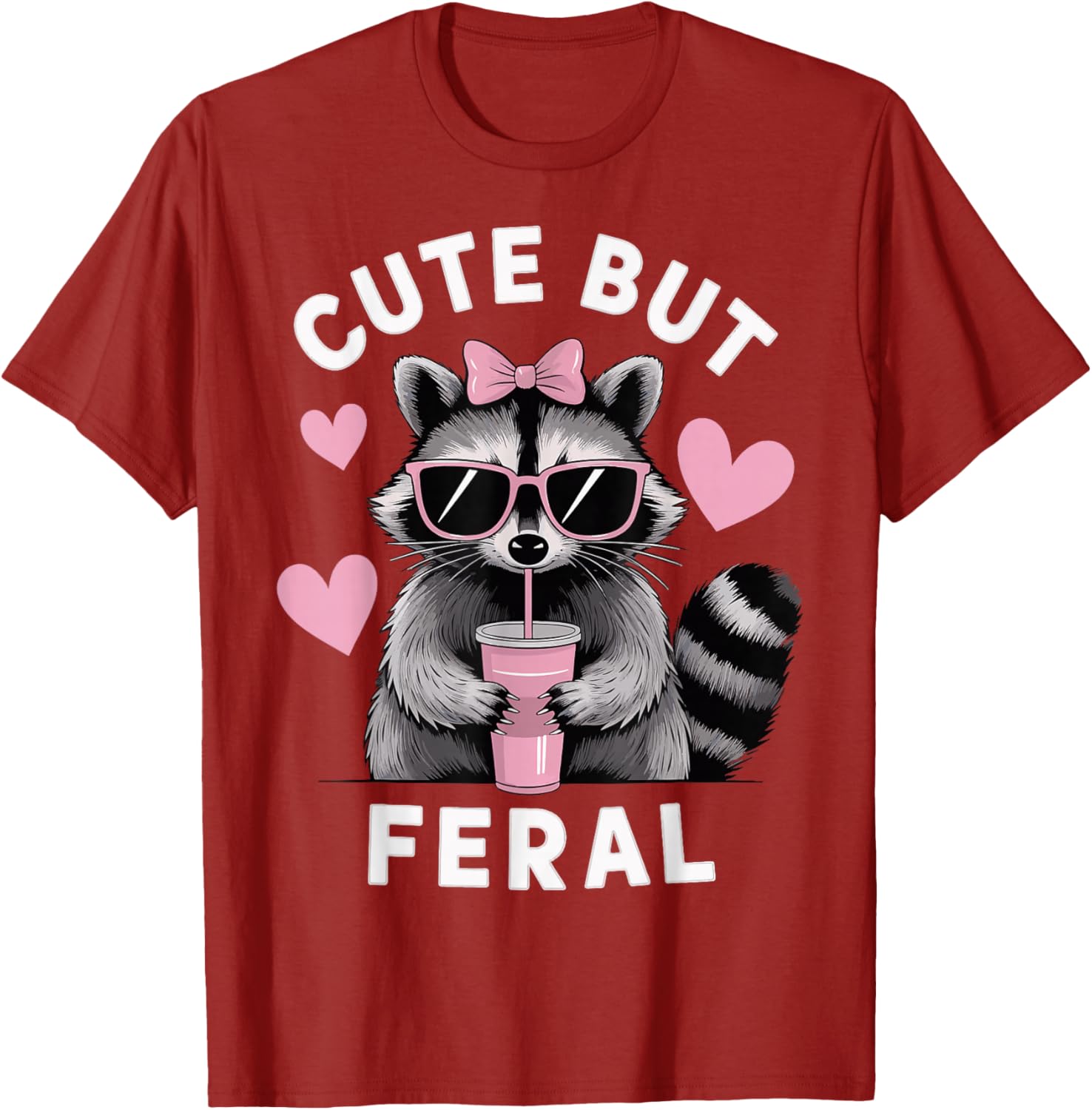 Cute But Feral T-Shirt for Animal Lovers - Stylish and Playful Apparel - 1