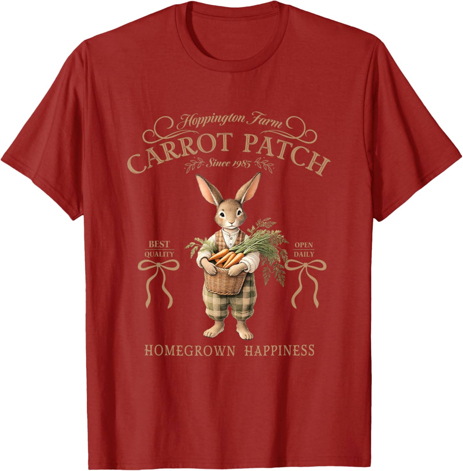 Hoppington Farm Carrot Patch Happy T-Shirt for Garden Lovers - 11