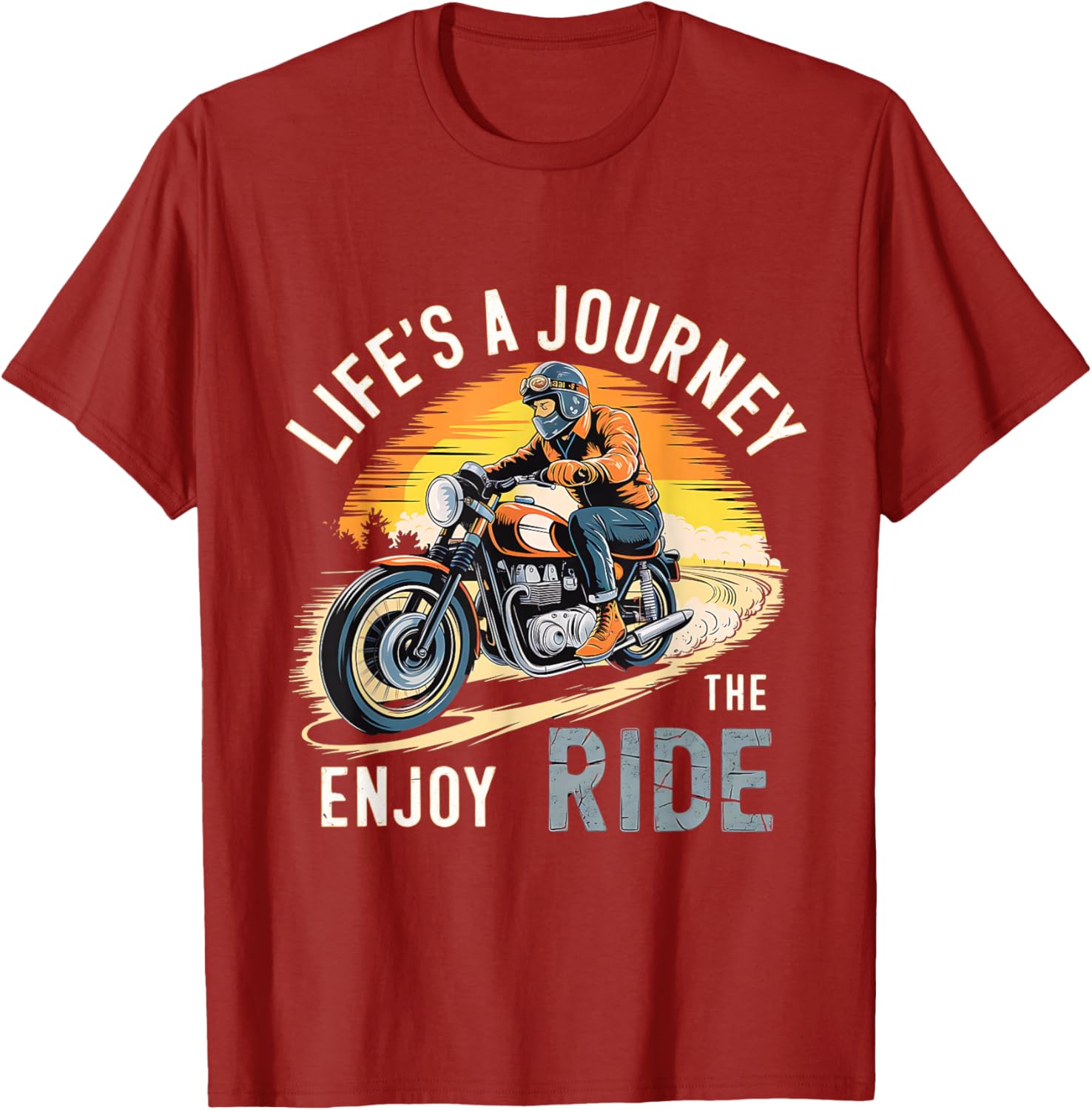Biker Life Journey Enjoy The Ride T-Shirt for Men, Women, and Kids - 1