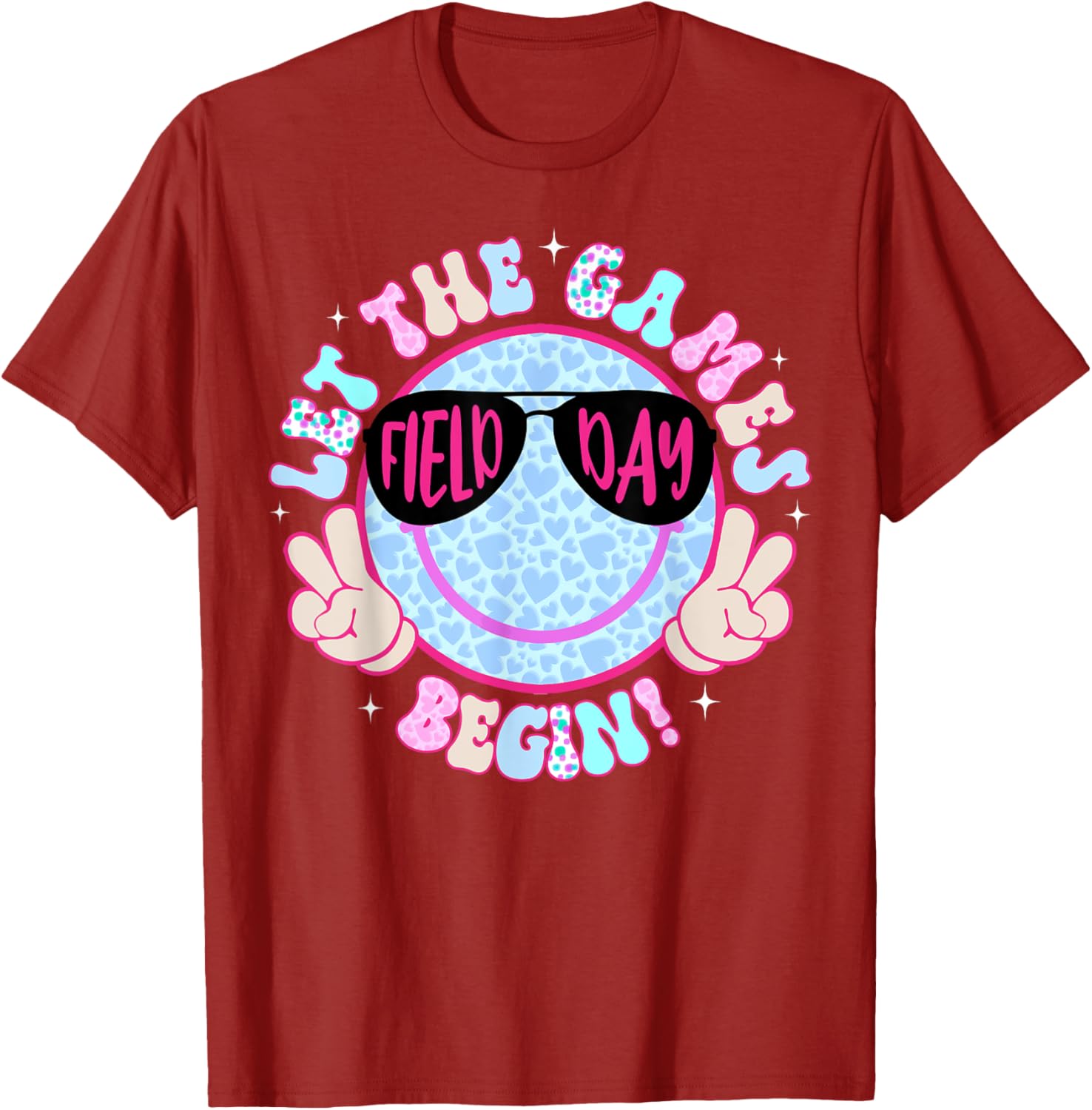 Field Day 2025 Smile Face T-Shirt for Men, Women, and Kids - Fun Apparel - 8