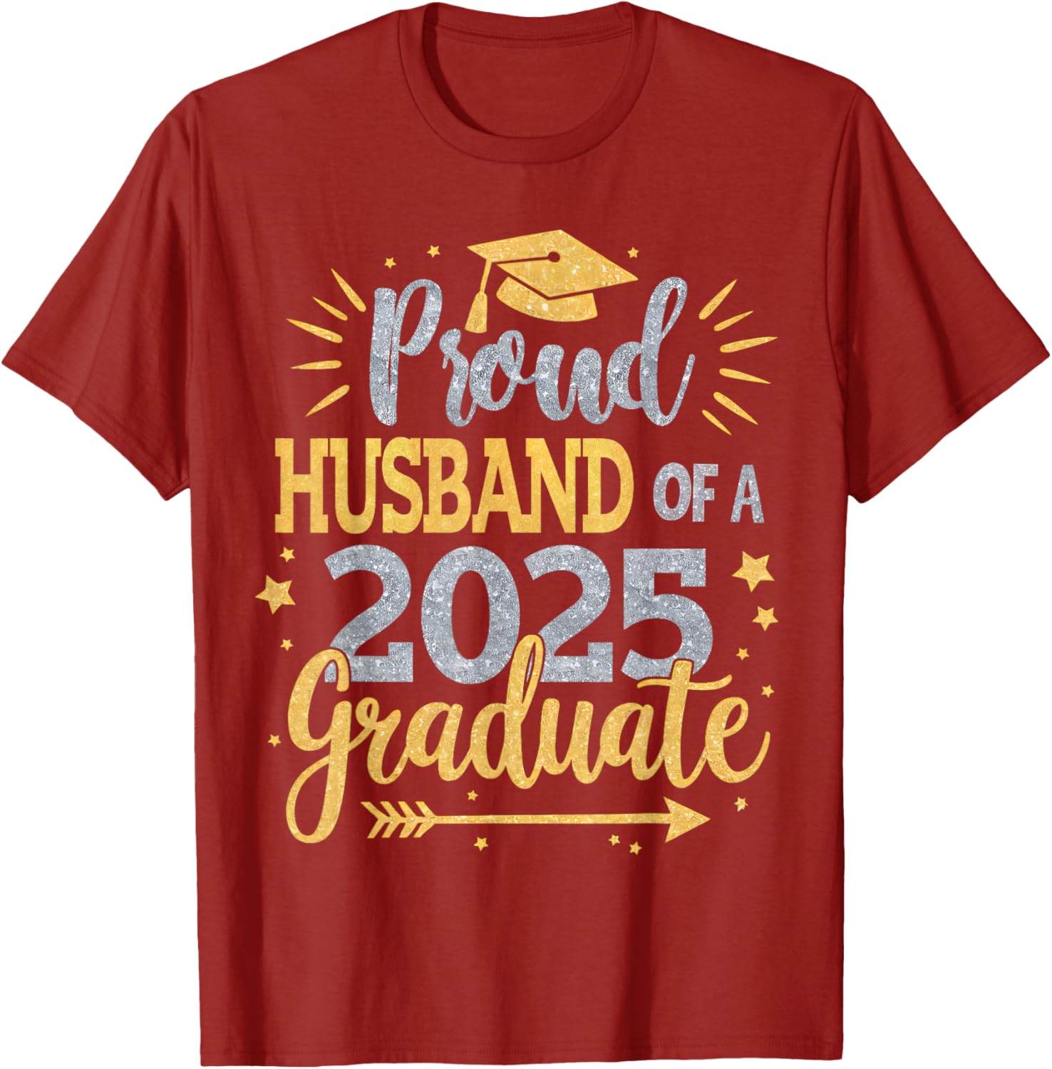Proud Husband of a Class of 2025 Graduate T-Shirt for Seniors - 18