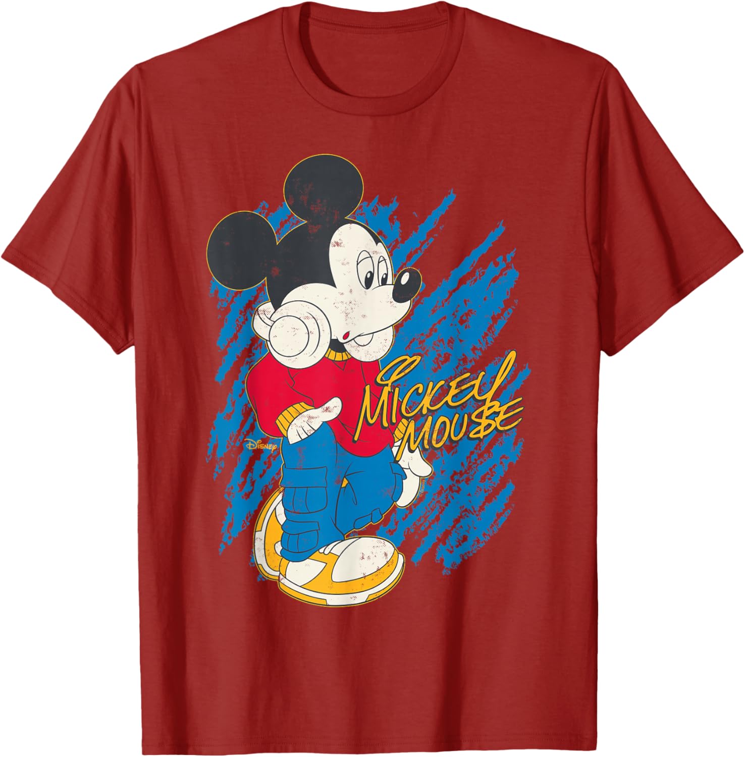 Mickey Mouse Laid Back T-Shirt with Headphones for Casual Style - 8