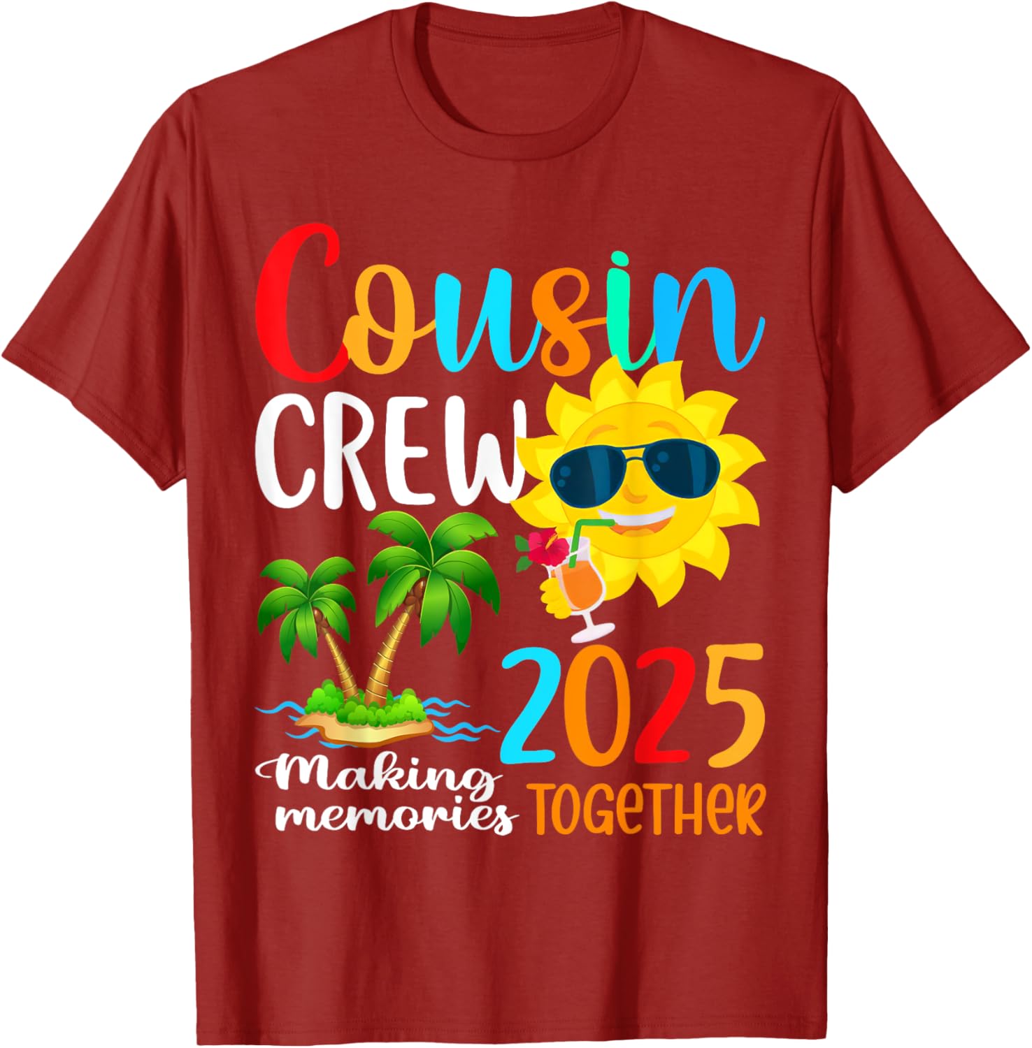 Cousin Crew 2025 Summer Beach Family Matching T-Shirt for Fun Vacations - 13