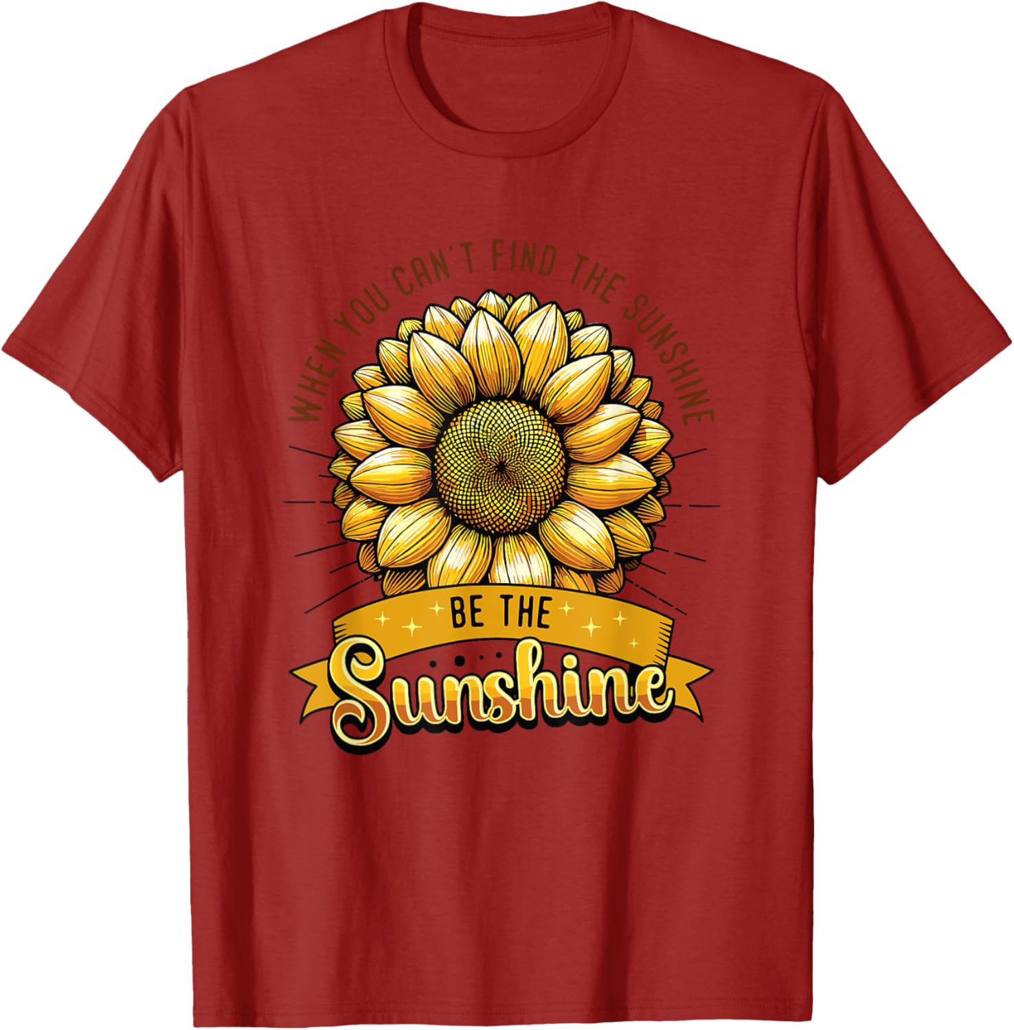 Be the Sunshine Sunflower T-Shirt for Positive Vibes and Comfort - 8