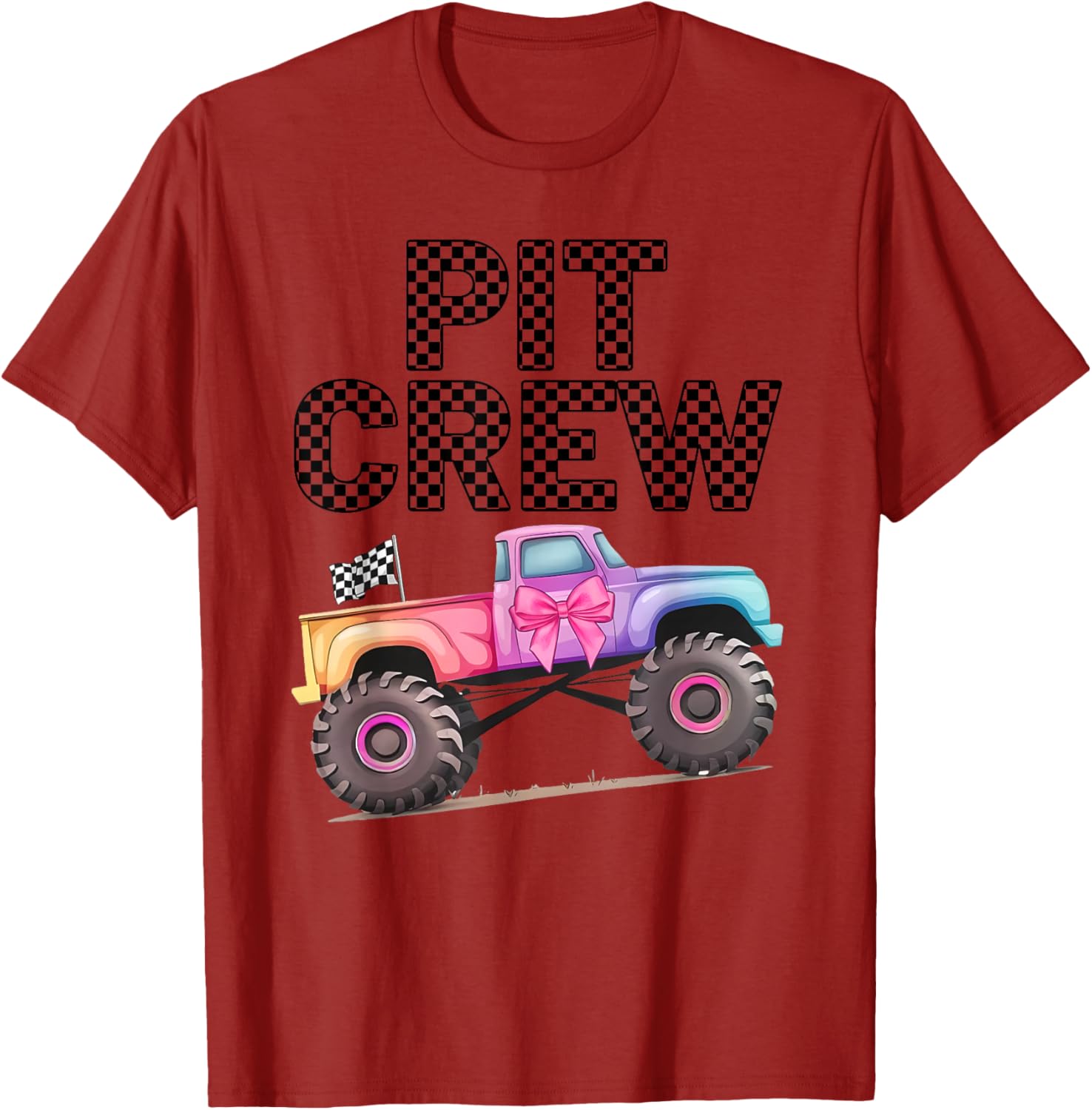 Girls Monster Truck Crew Squad T-Shirt for Truck Lovers and Kids - 4