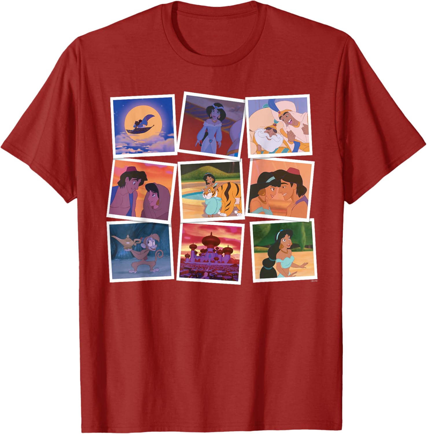 Disney Aladdin and Princess Jasmine Movie Frames T-Shirt for Fans - 21