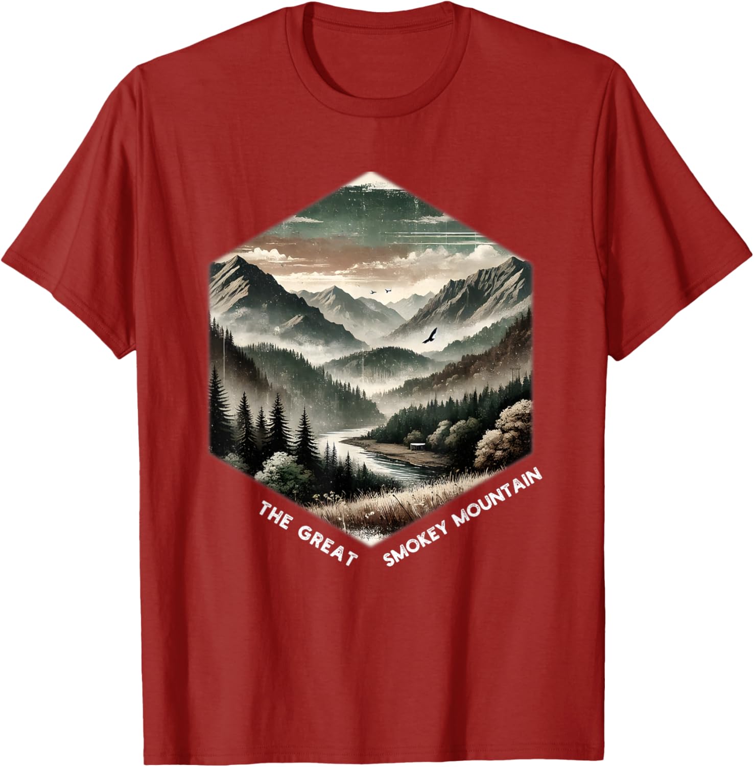 Smoky Mountains Vintage Graphic T-Shirt for Nature Lovers and Adventurers - 2