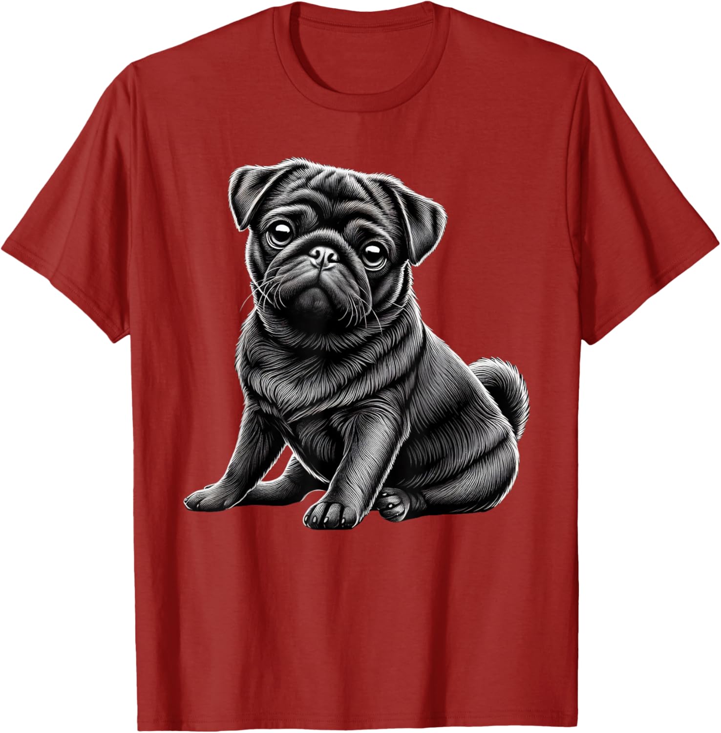 Adorable Black Pug T-Shirt for Men, Women, and Kids - Perfect Pet Gift - 5