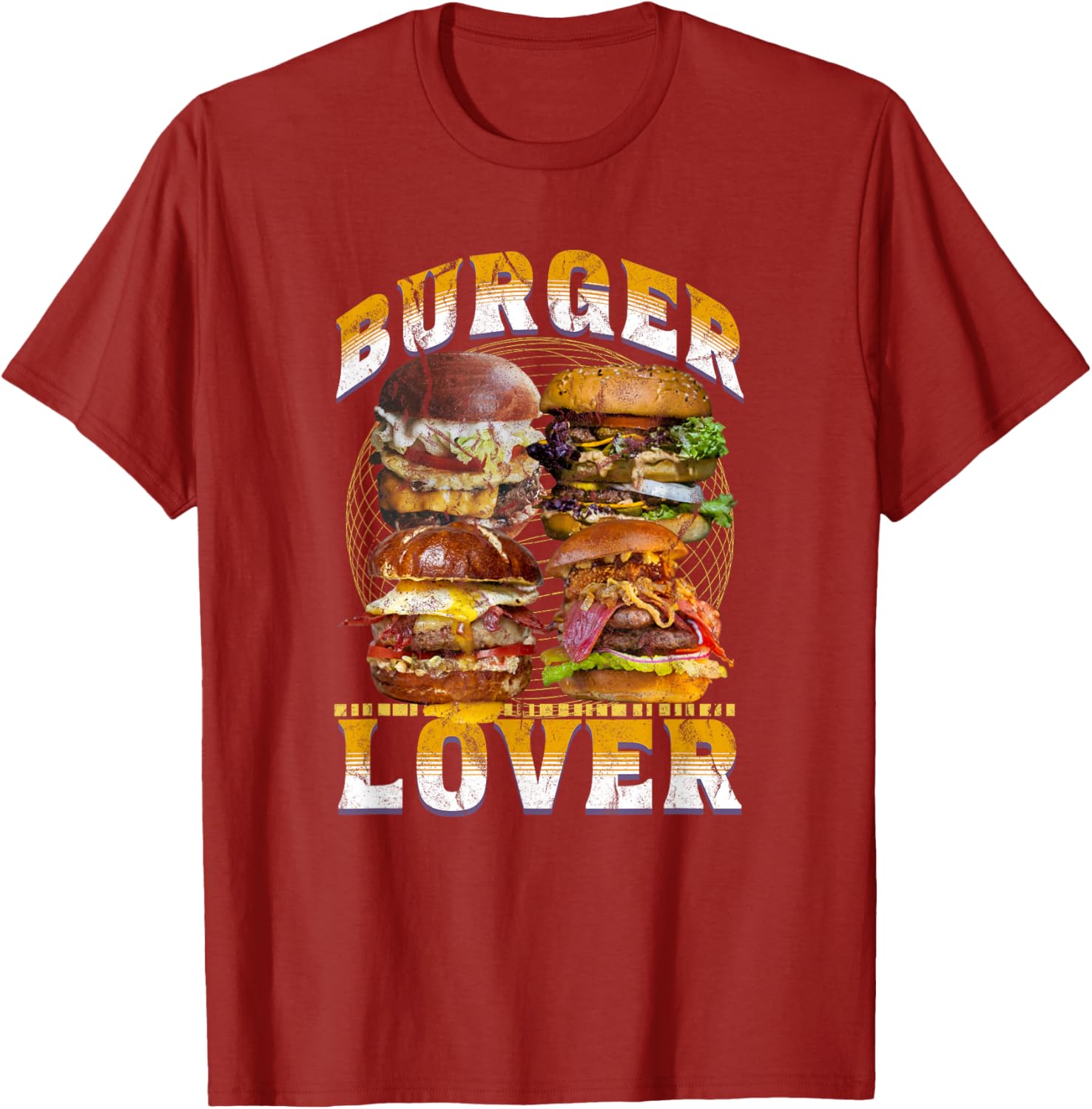 Retro 90s Burger Lover T-Shirt - Vintage Foodie Bootleg Style Apparel - 3