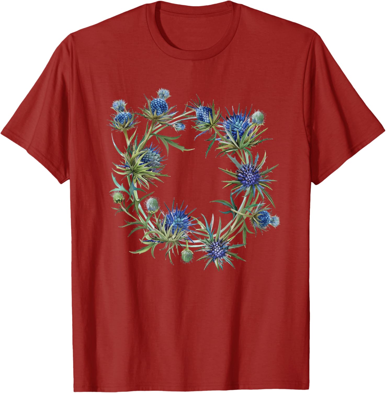 Eryngium Wreath T-Shirt for Nature Lovers - Stylish & Comfortable Wear - 7