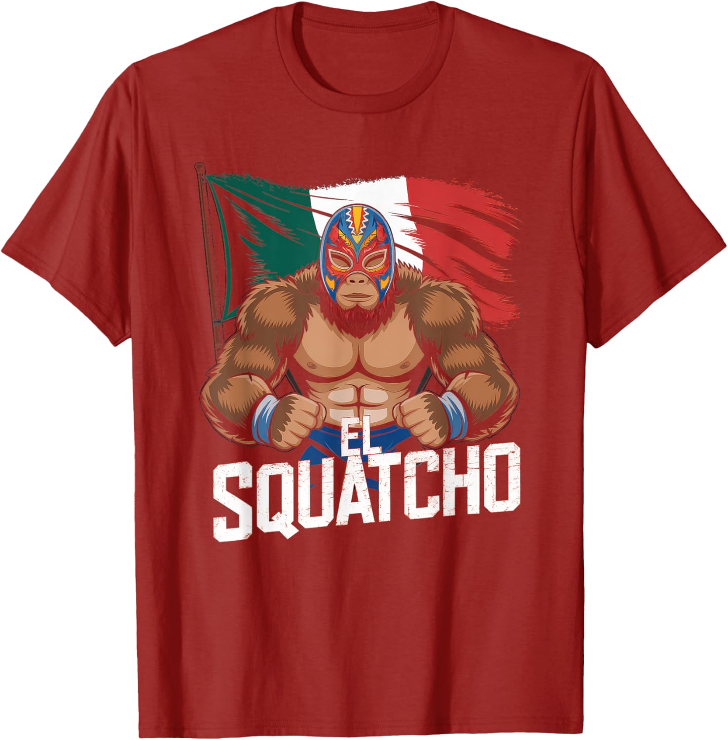 El Squatcho Bigfoot T-Shirt for Men and Women - Fun Sasquatch Design - 11