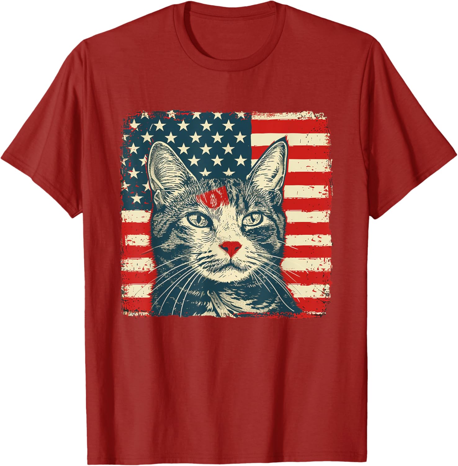 Patriotic Cat Shirt for Fourth of July Celebrations - Unisex T-Shirt - 9