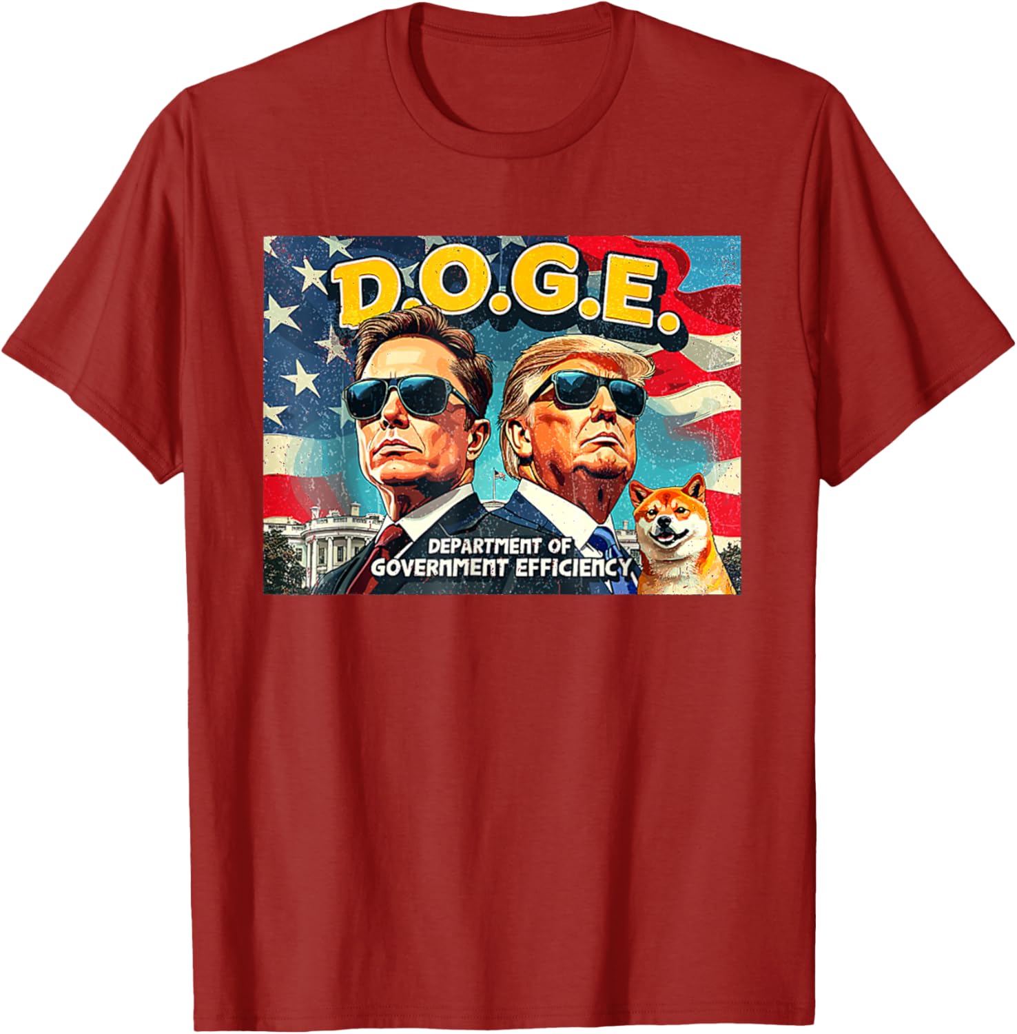 DOGE Department of Government Efficiency Trump 47th Anniversary T-Shirt - 5