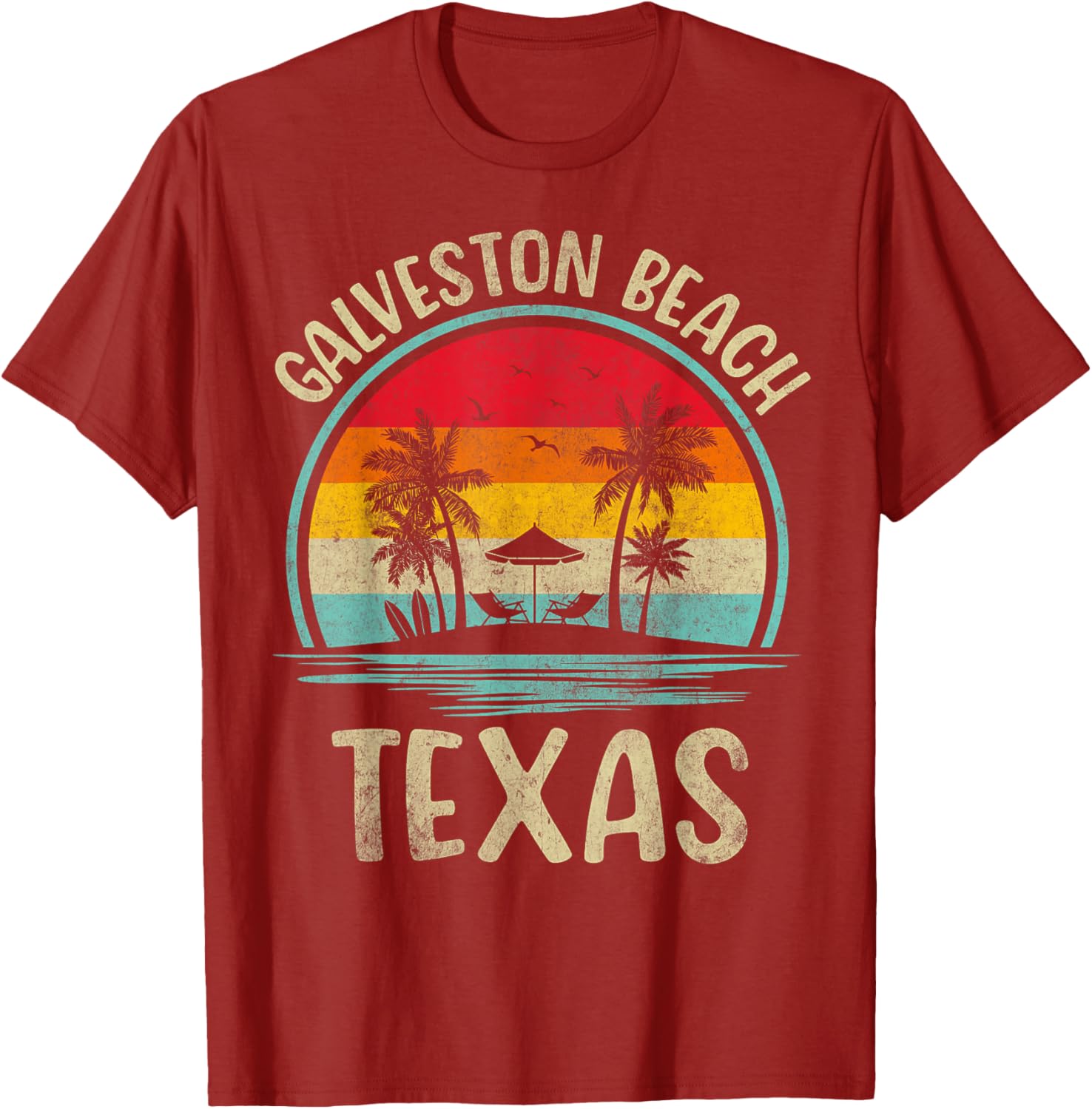 Galveston Beach Summer Vacation Palm Tree Family T-Shirt for Fun Days - 18