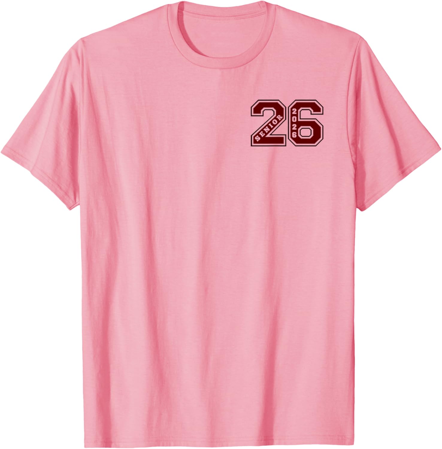 Maroon Senior Class 2026 T-Shirt - Elite Wear for Graduates - 8