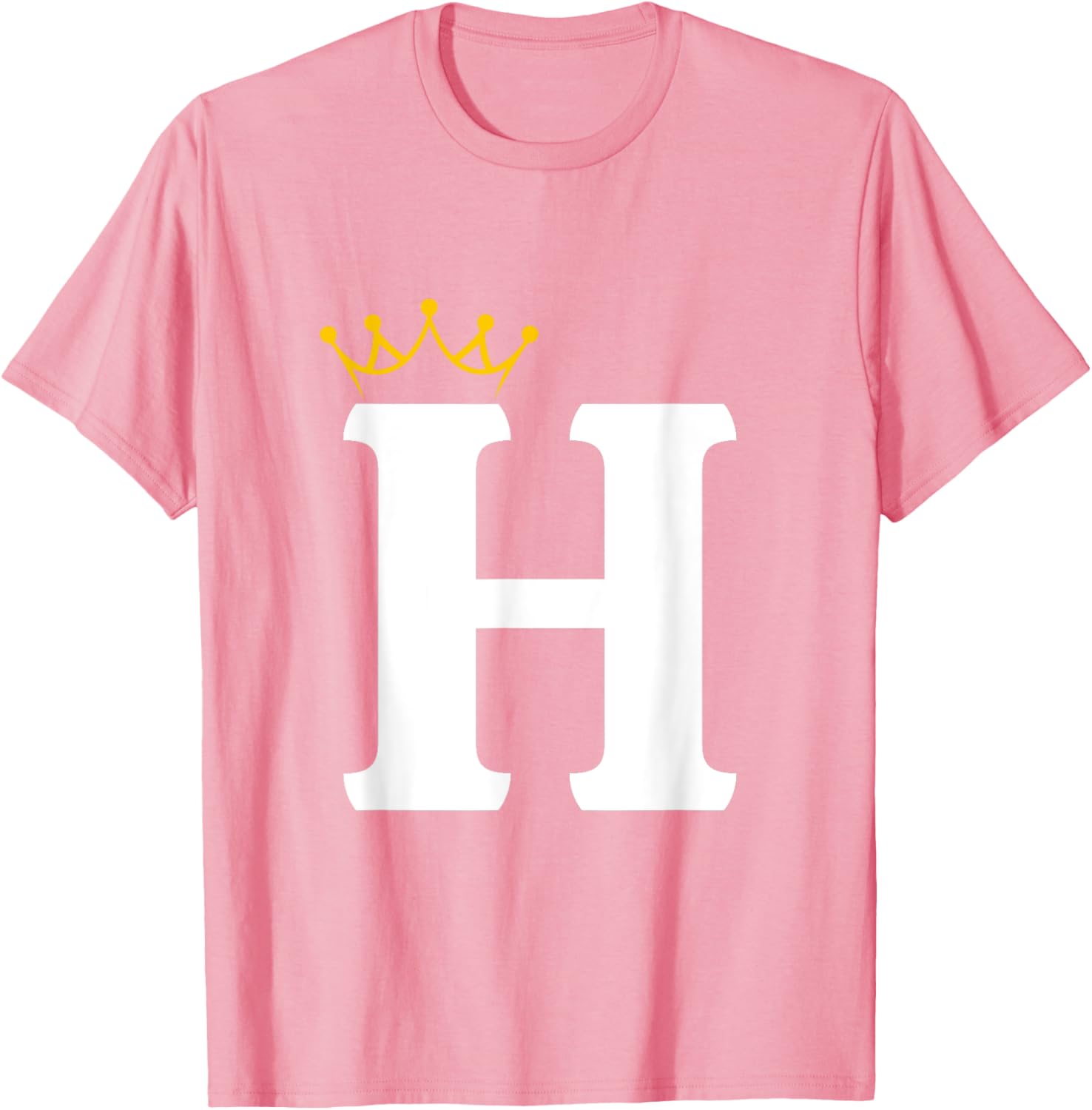 Crowned Letter H Monogram T-Shirt for Stylish Wear and Personal Touch - 10