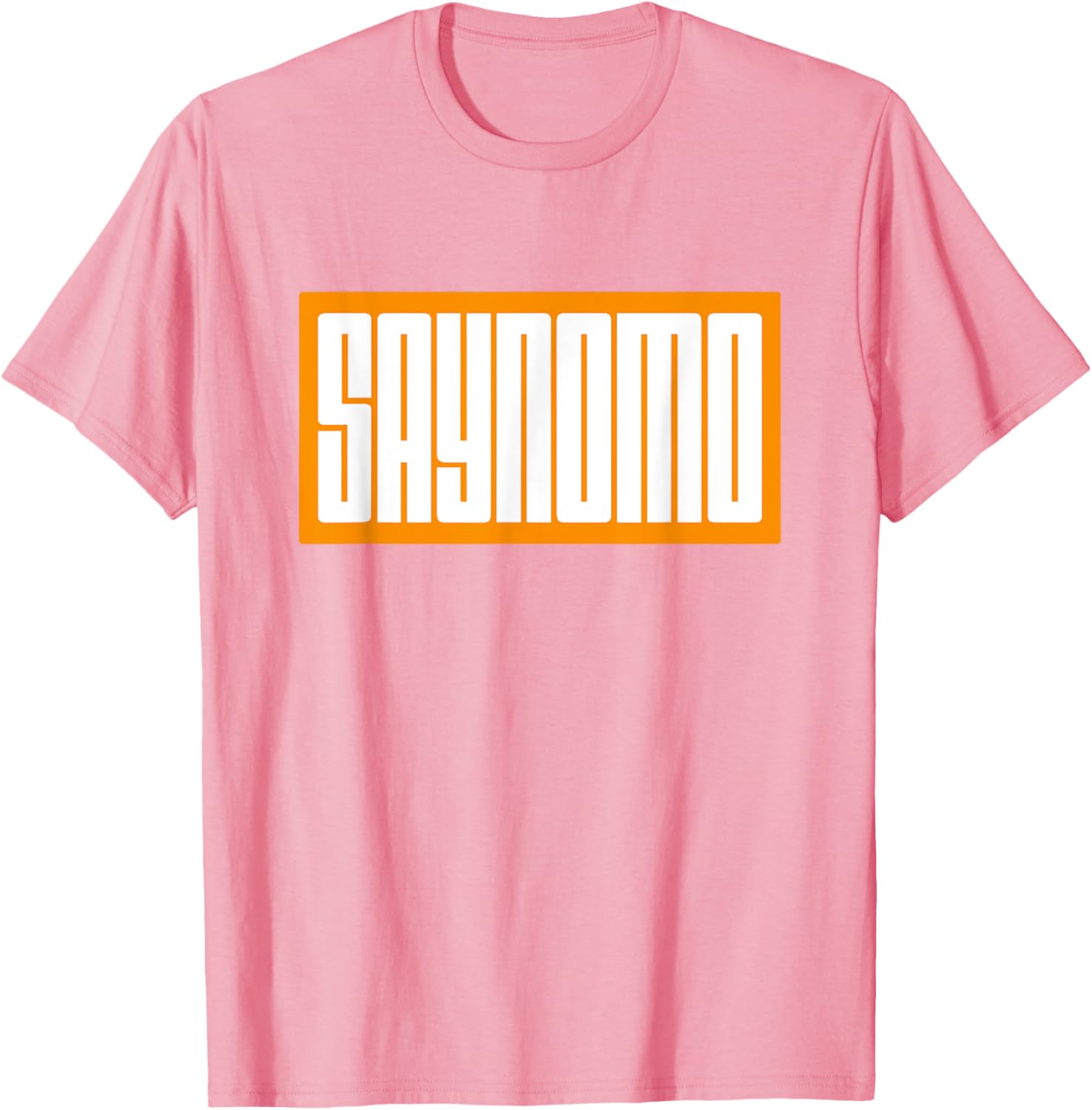 Trendy Orange SAYNOMO Graphic T-Shirt for Casual Fashion Lovers - 24