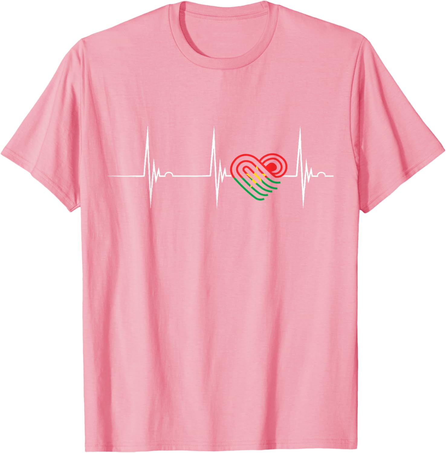 Burkina Faso Heartbeat EKG Pulse T-Shirt Celebrating Burkina Fasoan Roots - 8