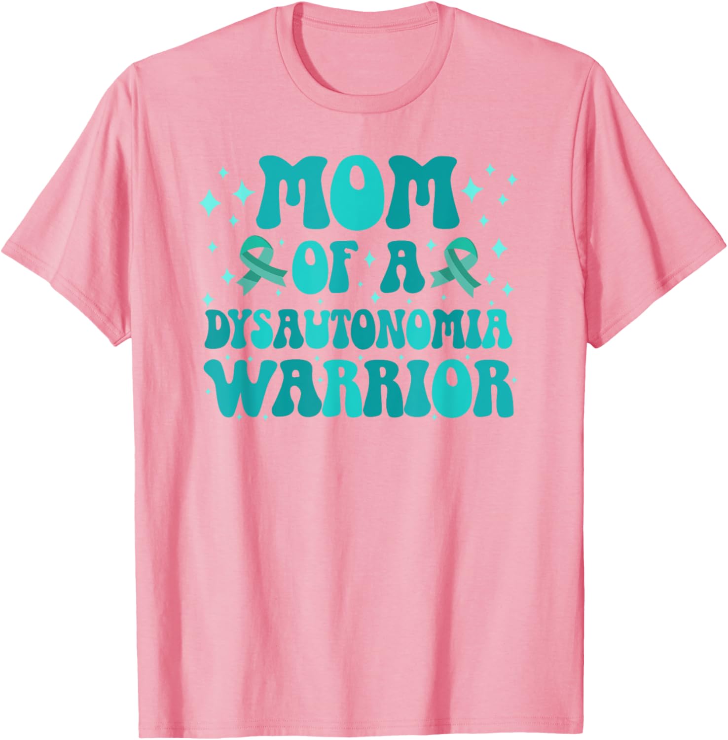 Groovy Dysautonomia Mom T-Shirt for Proud Mothers of Warriors - 1