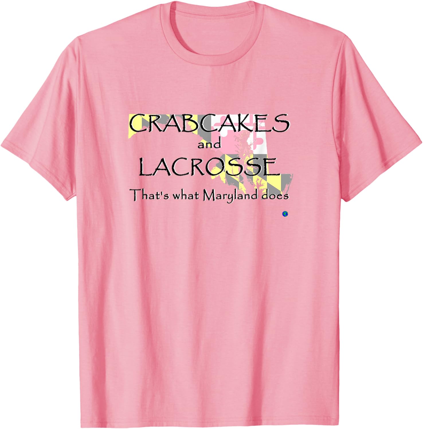 Maryland Crabcakes and Lacrosse T-Shirt Fun Apparel for Sports Fans - 11