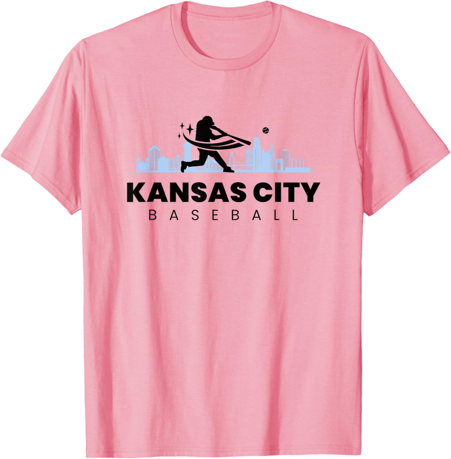 Kansas City Vintage Minimalist Baseball T-Shirt for Retro Lovers - 1