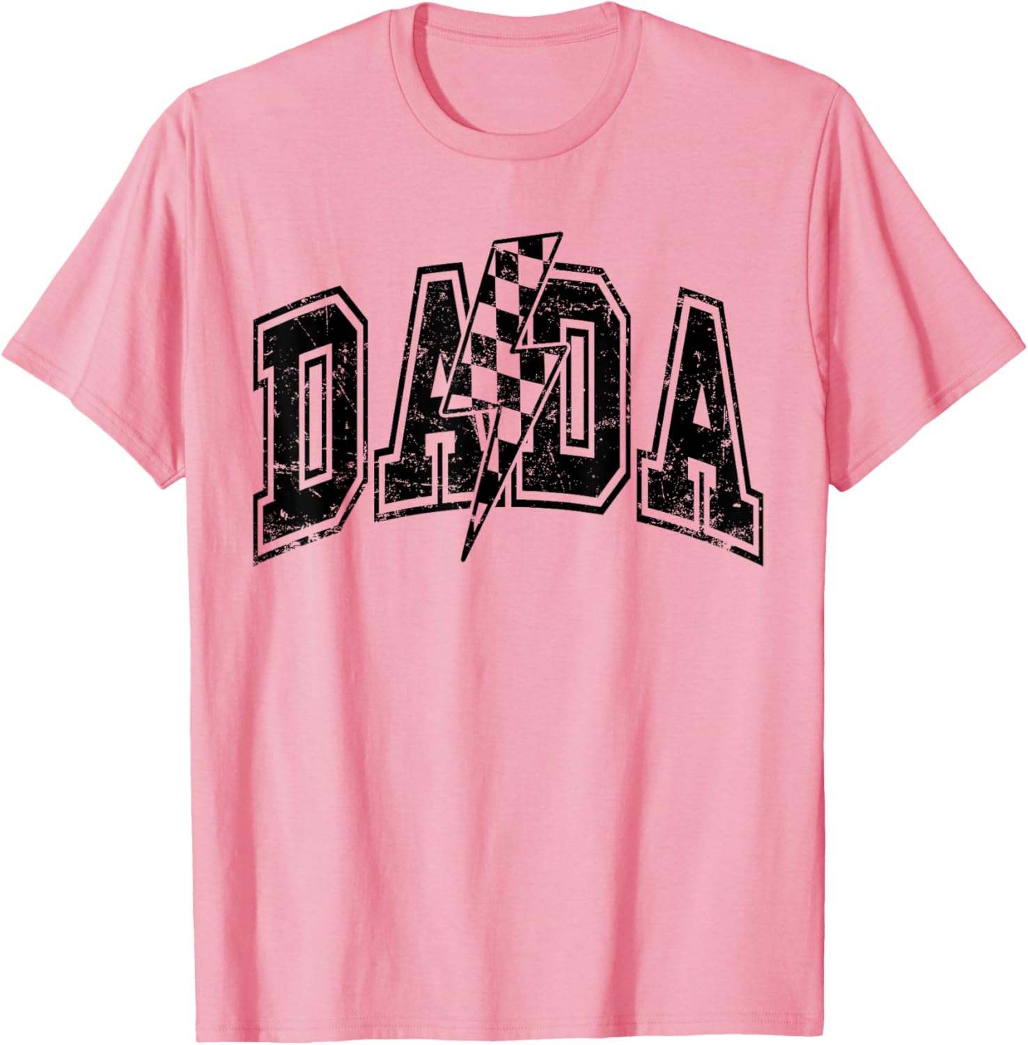 Dada Lightning Checkered Father's Day T-Shirt for Dad and Grandpa - 6