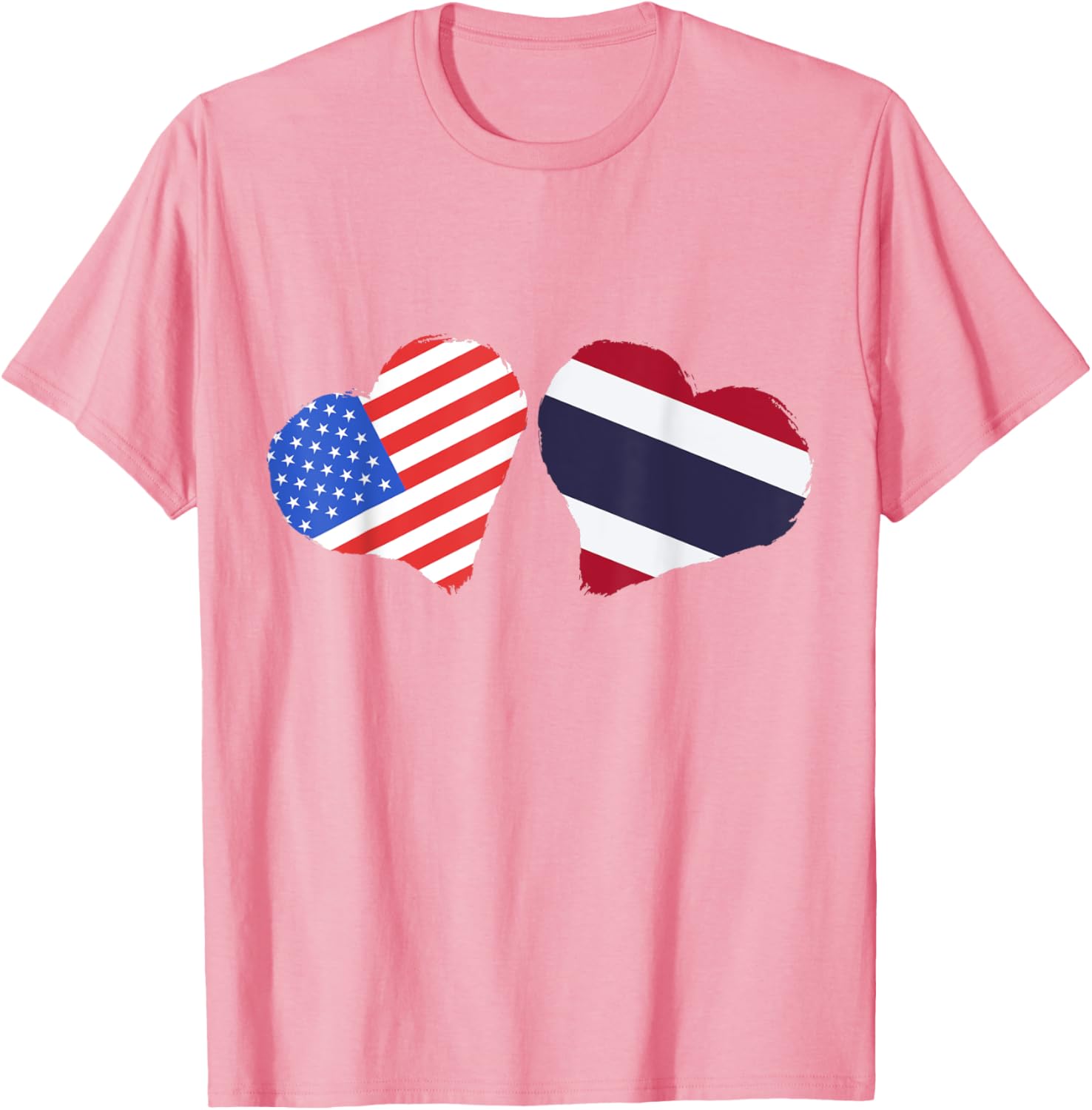 Thailand USA Heart Flag T-Shirt for Thai Roots and Pride in America - 6