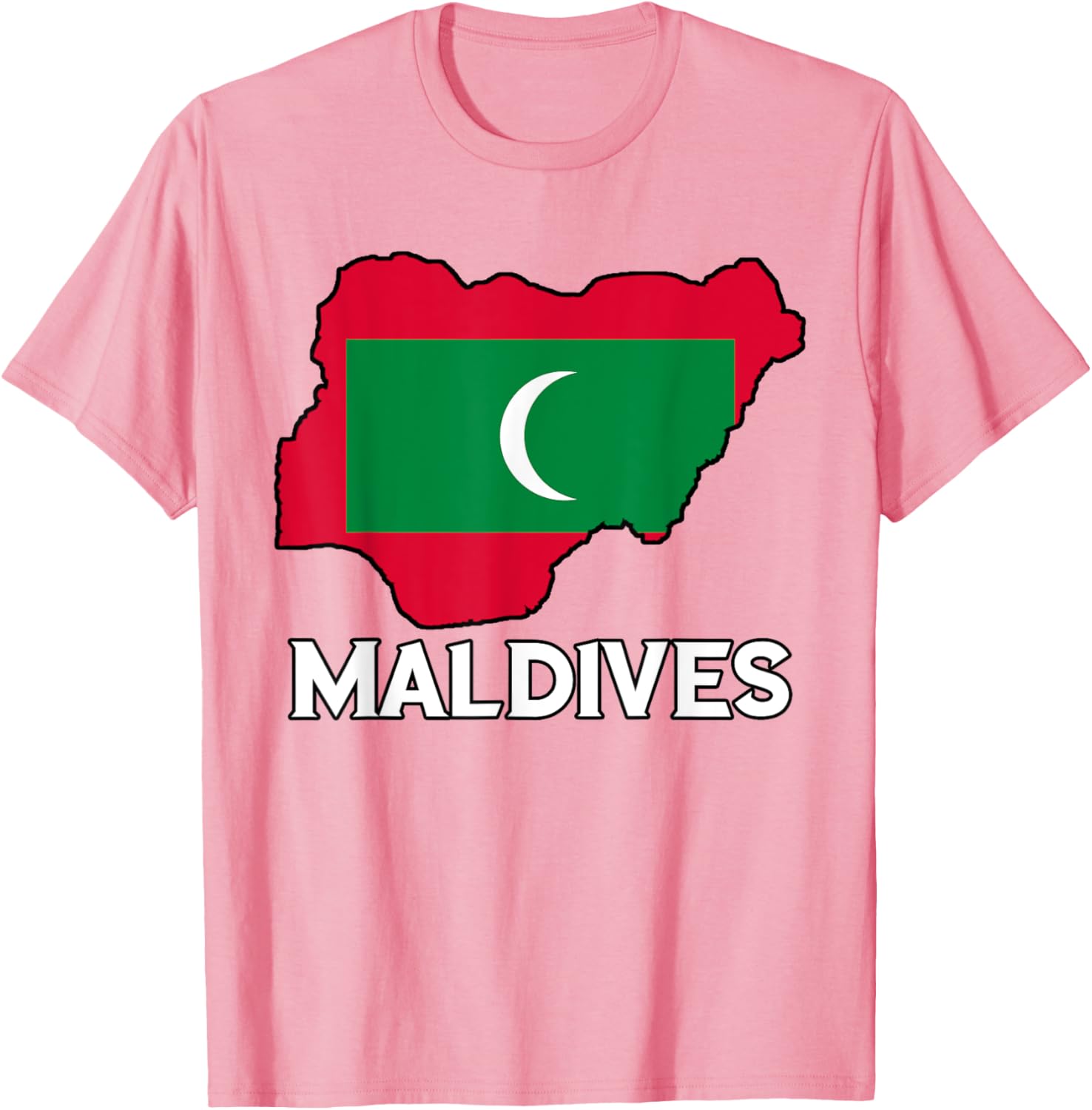 Maldivian Pride Flag Map T-Shirt for Comfort and Style in Clothing - 25
