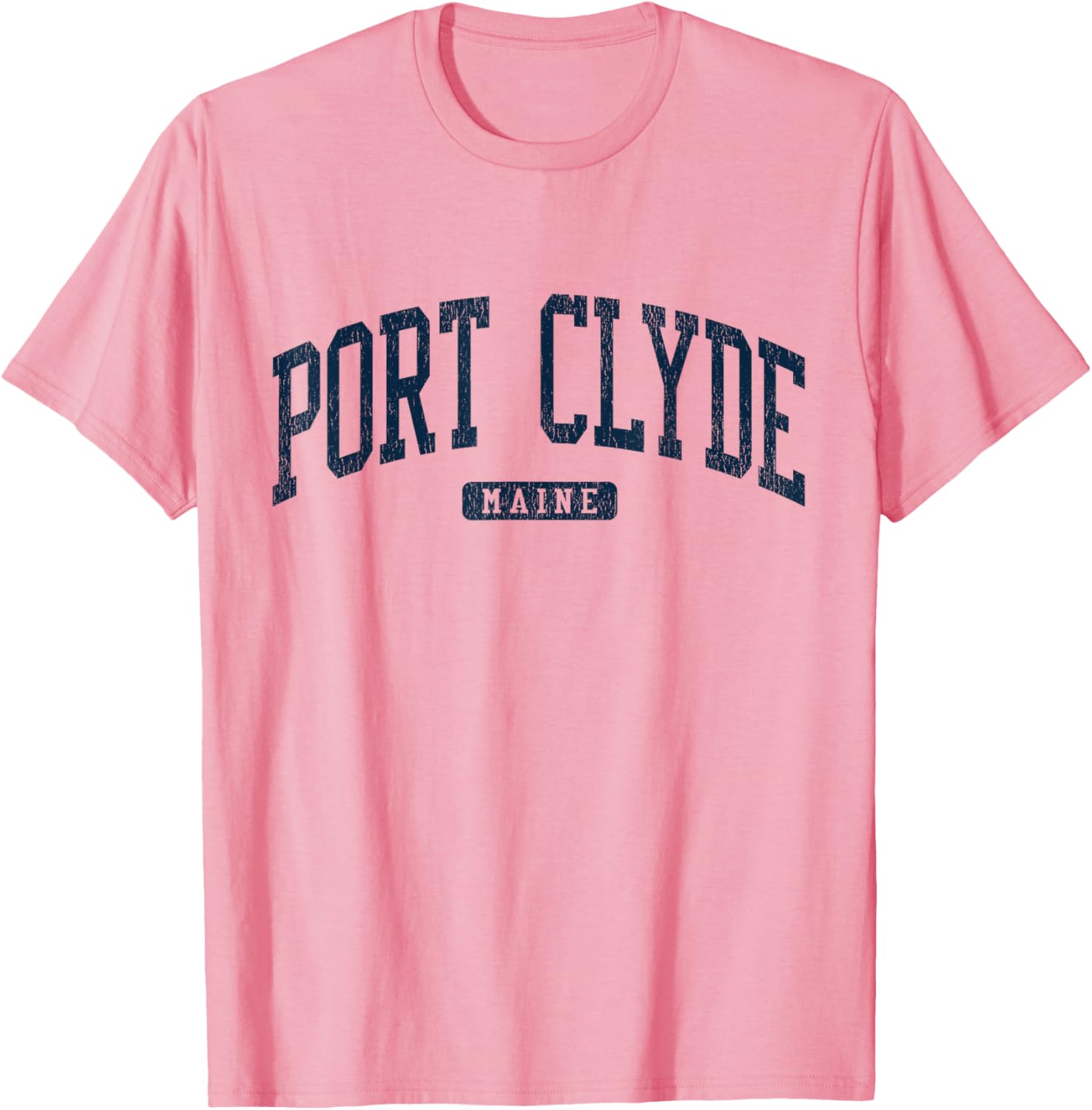 Port Clyde Maine University Style Blue T-Shirt for Casual Wear - 2
