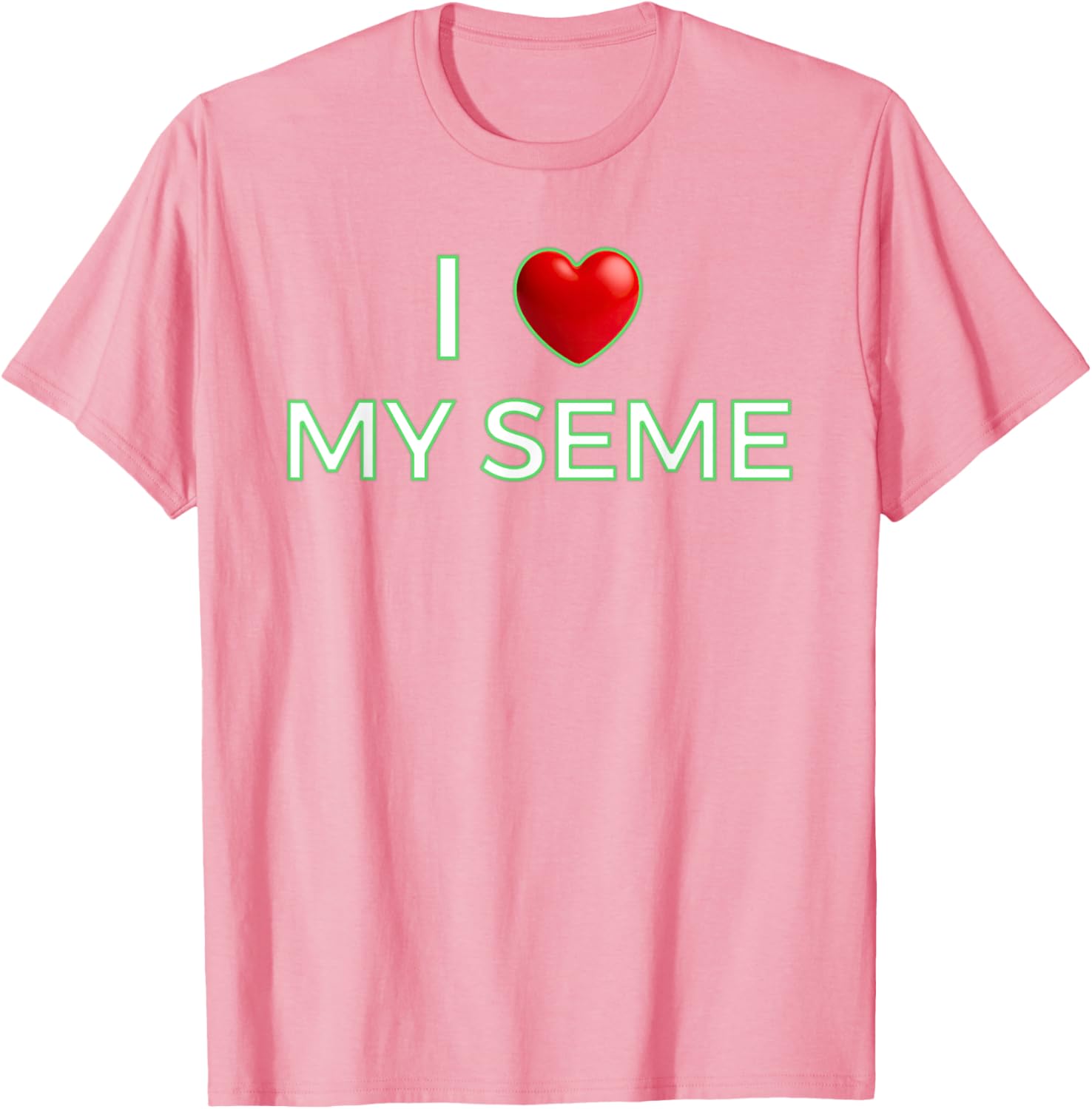 I Love My Seme Funny Red Heart Anime T-Shirt for Anime Fans - 15