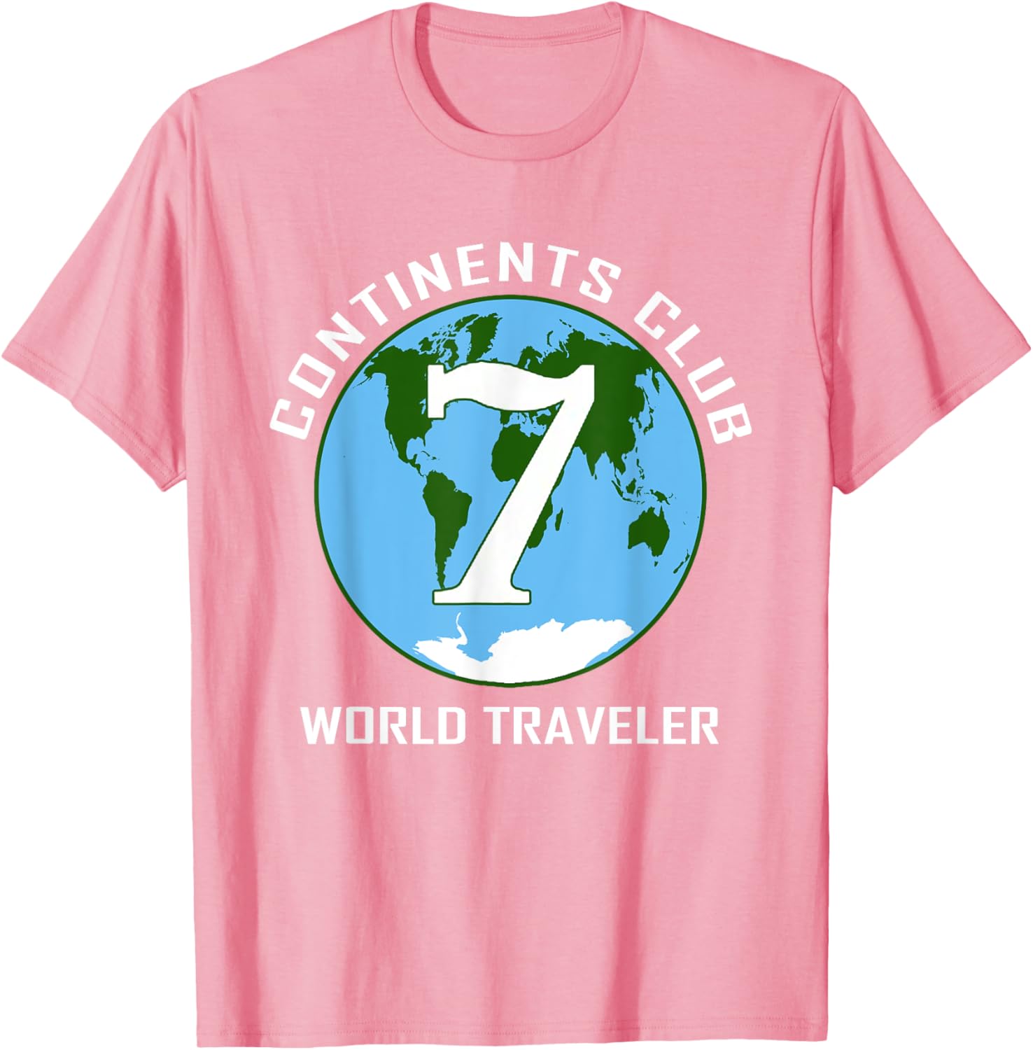 7 Continents World Traveler Club Double-Sided T-Shirt for Adventurers - 6