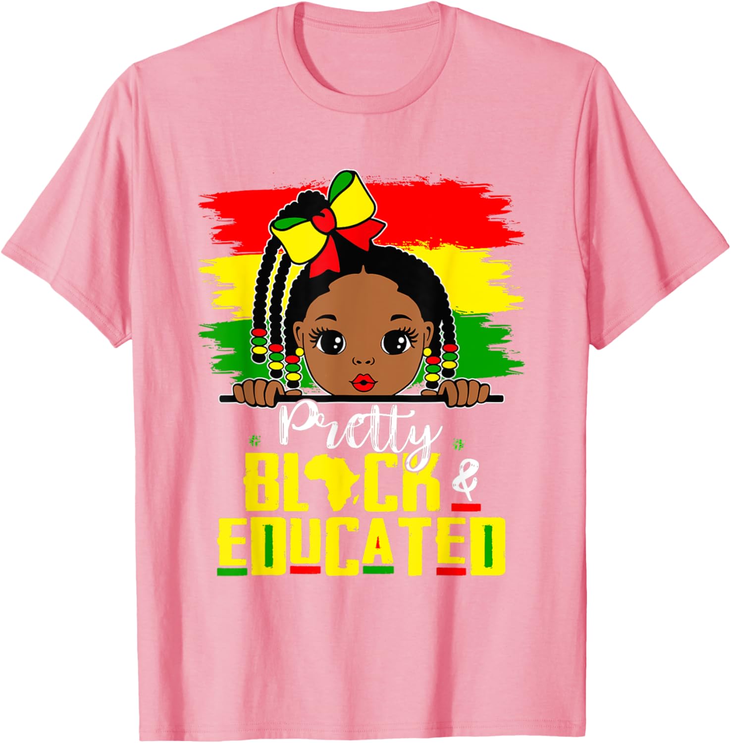Pretty Black Educated Girls African History T-Shirt for Kids - 11