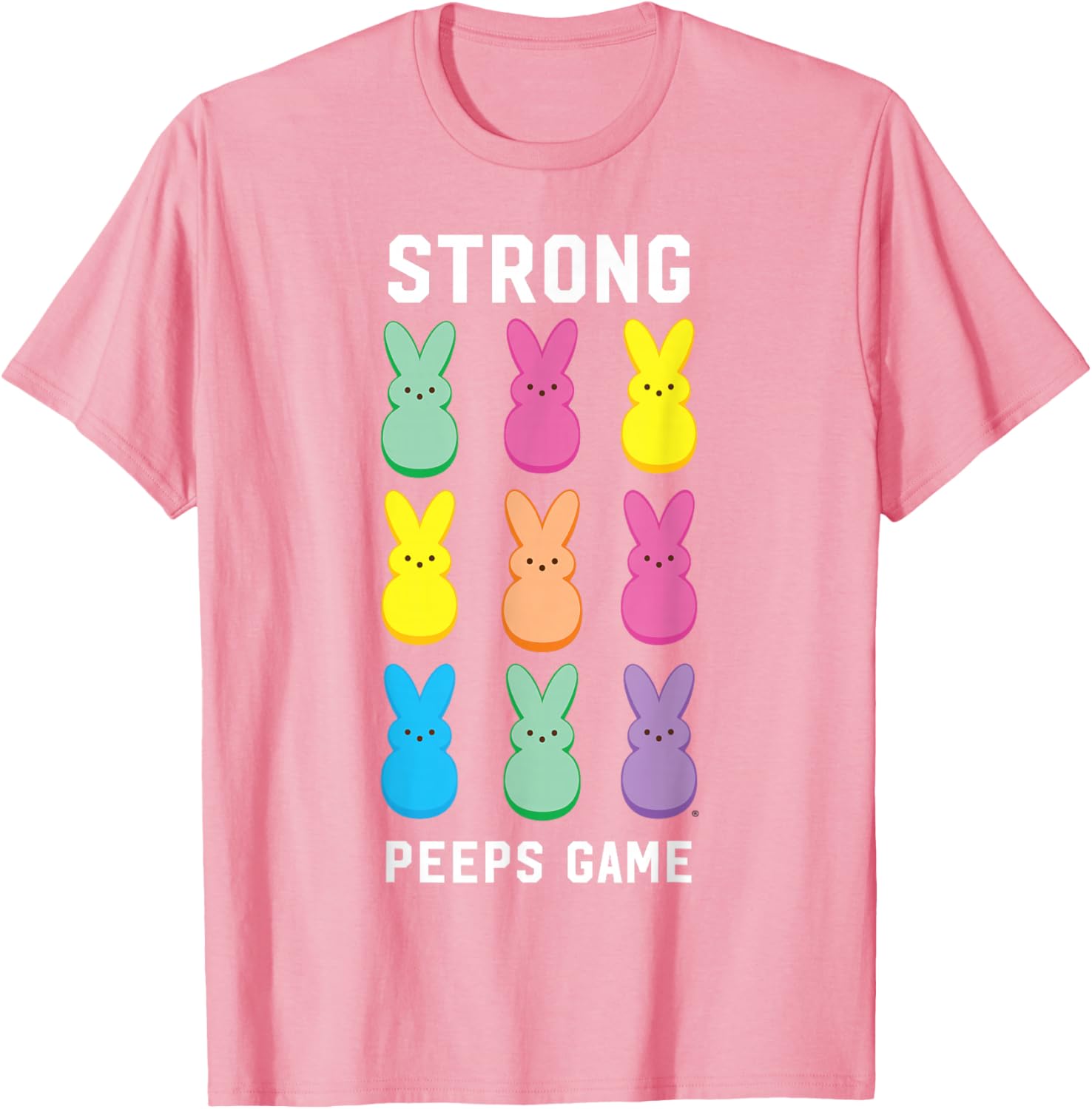 Strong Peeps Game Classic Bunnies T-Shirt for Easter Celebration Fun - 8