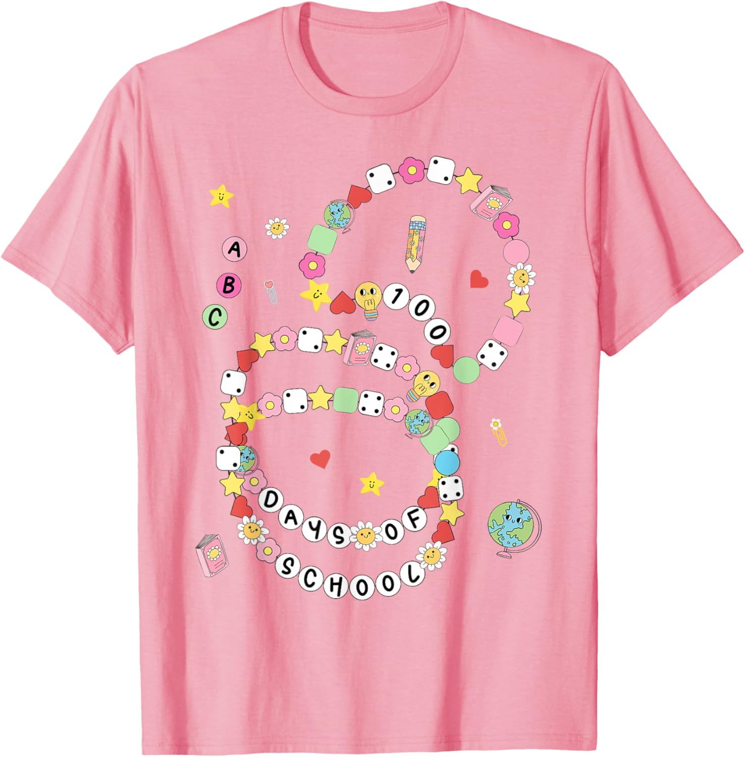 100 Days of School Bracelet and T-Shirt for Kids - Fun 100th Day Celebration - 3