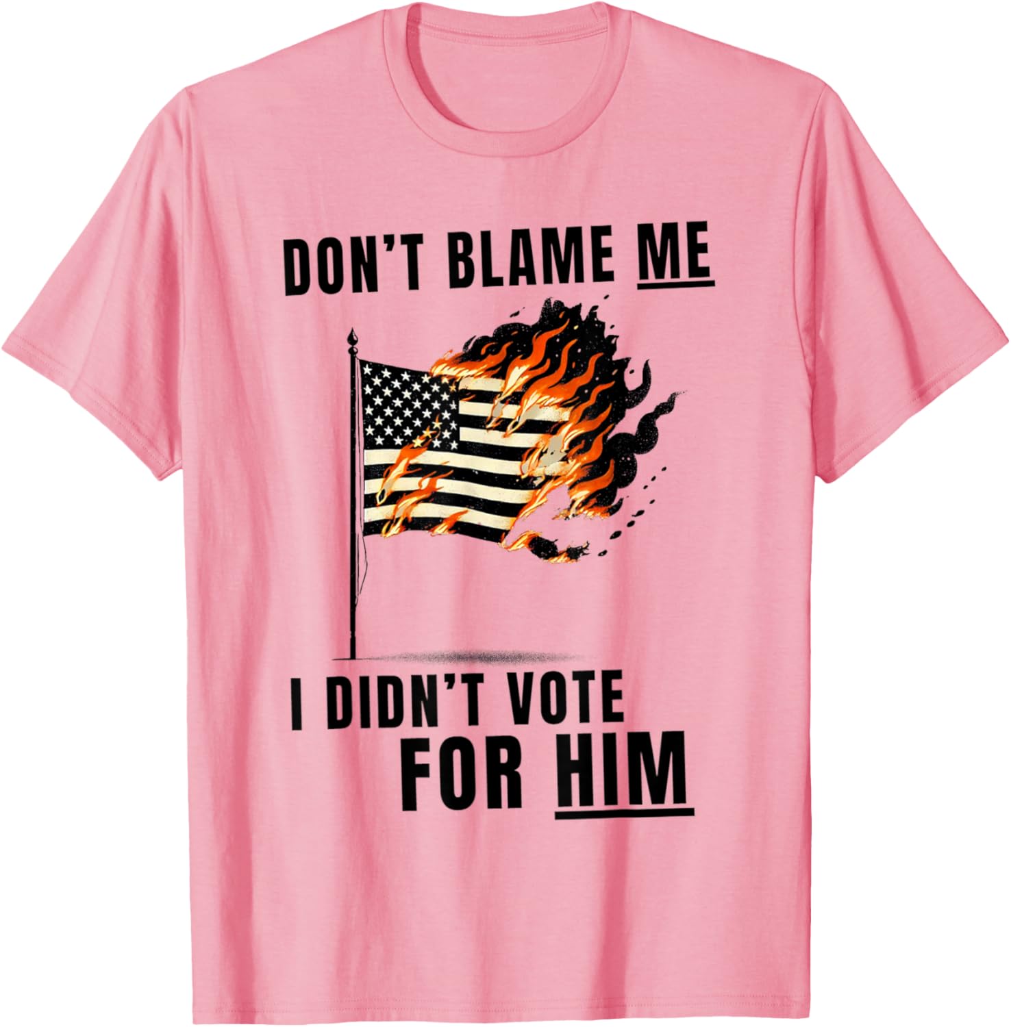 Funny Don't Blame Me I Didn't Vote For Him T-Shirt for Casual Wear - 26
