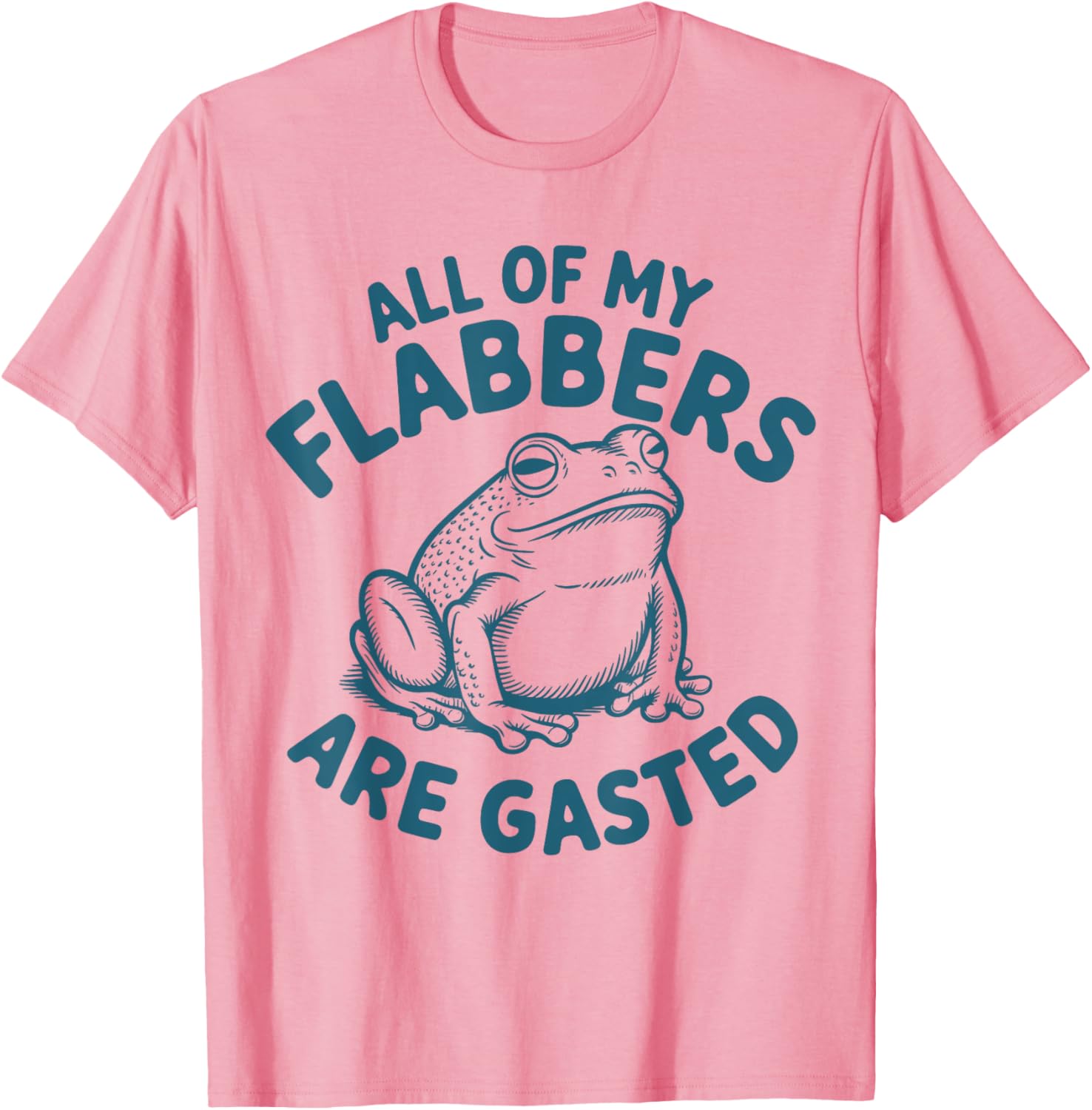 Funny Frog T-Shirt - All of My Flabbers Are Gasted - Cute Graphic Tee for All Ages - 5