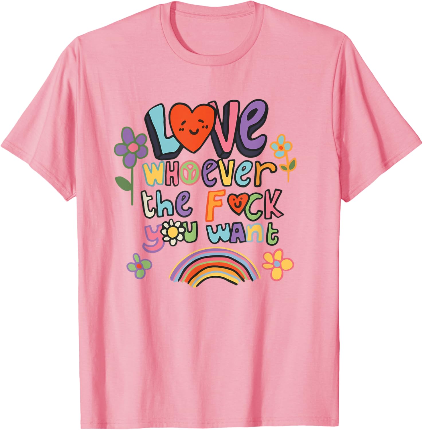 Love Whoever You Want LGBTQ Rainbow Pride Month T-Shirt for All - 11