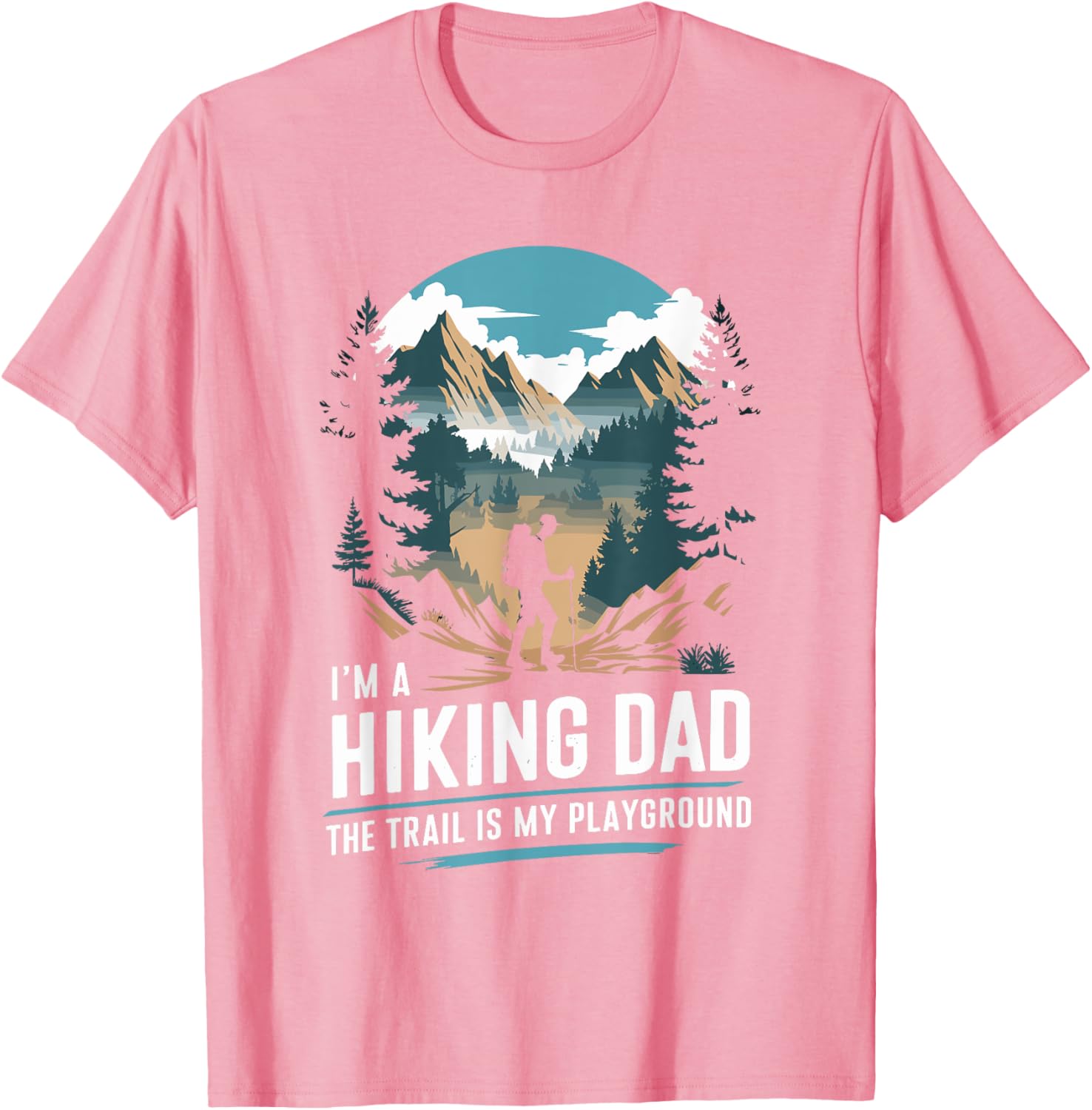 Hiking Dad Trekking T-Shirt for Outdoor Mountain Adventures - 3