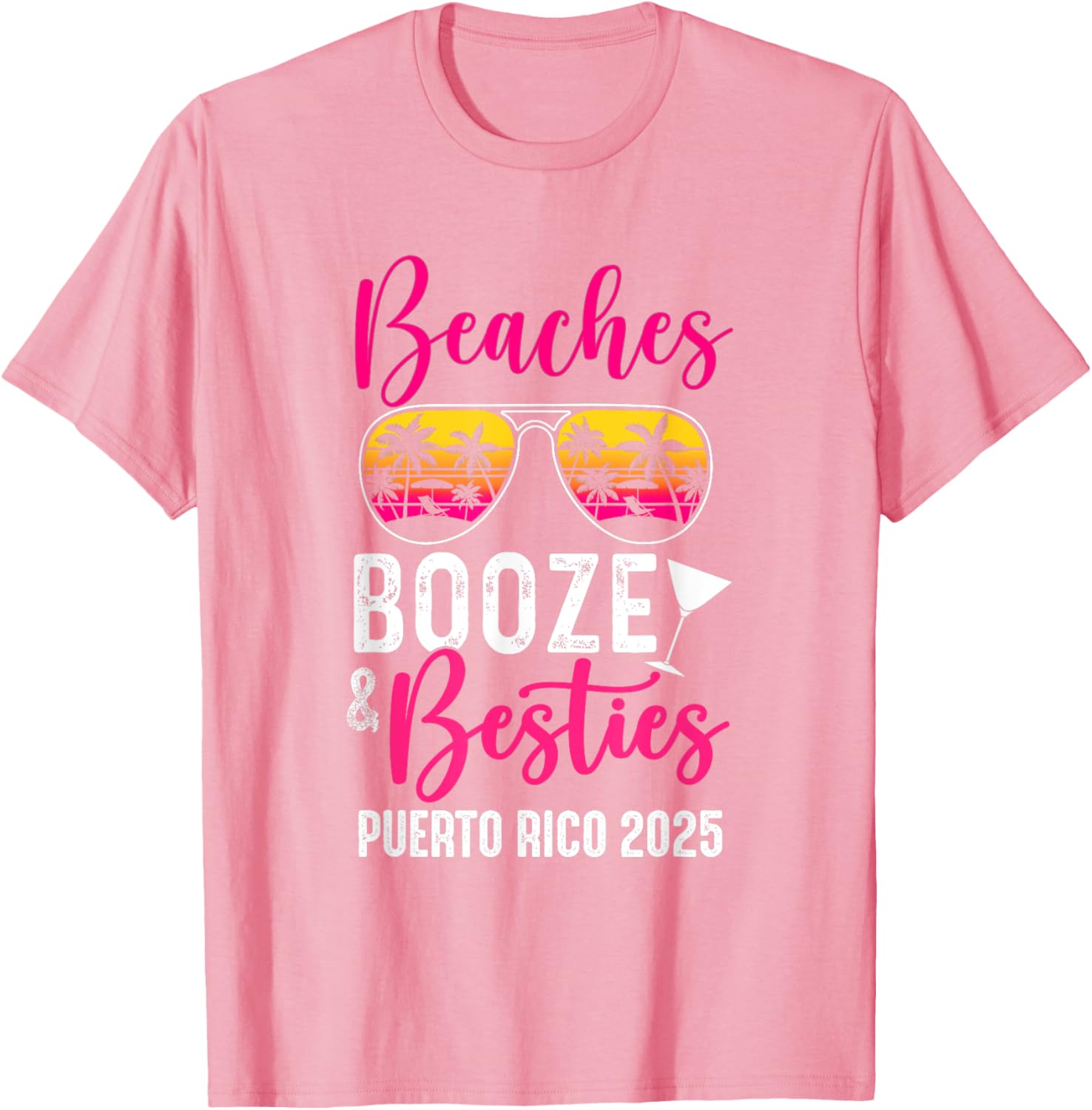 Girls Weekend Trip Puerto Rico T-Shirt Fun Beaches Booze Besties 2025 - 11