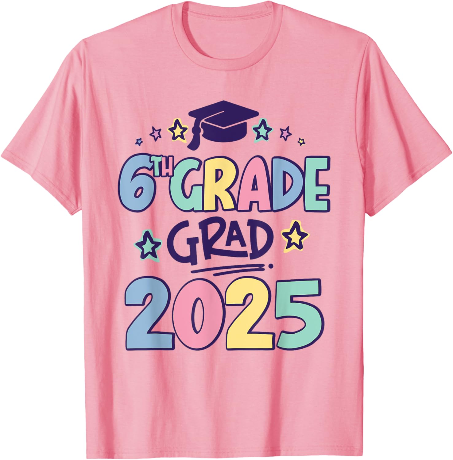 Sixth Grade 2025 Grad T-Shirt for Proud Elementary School Graduates - 12