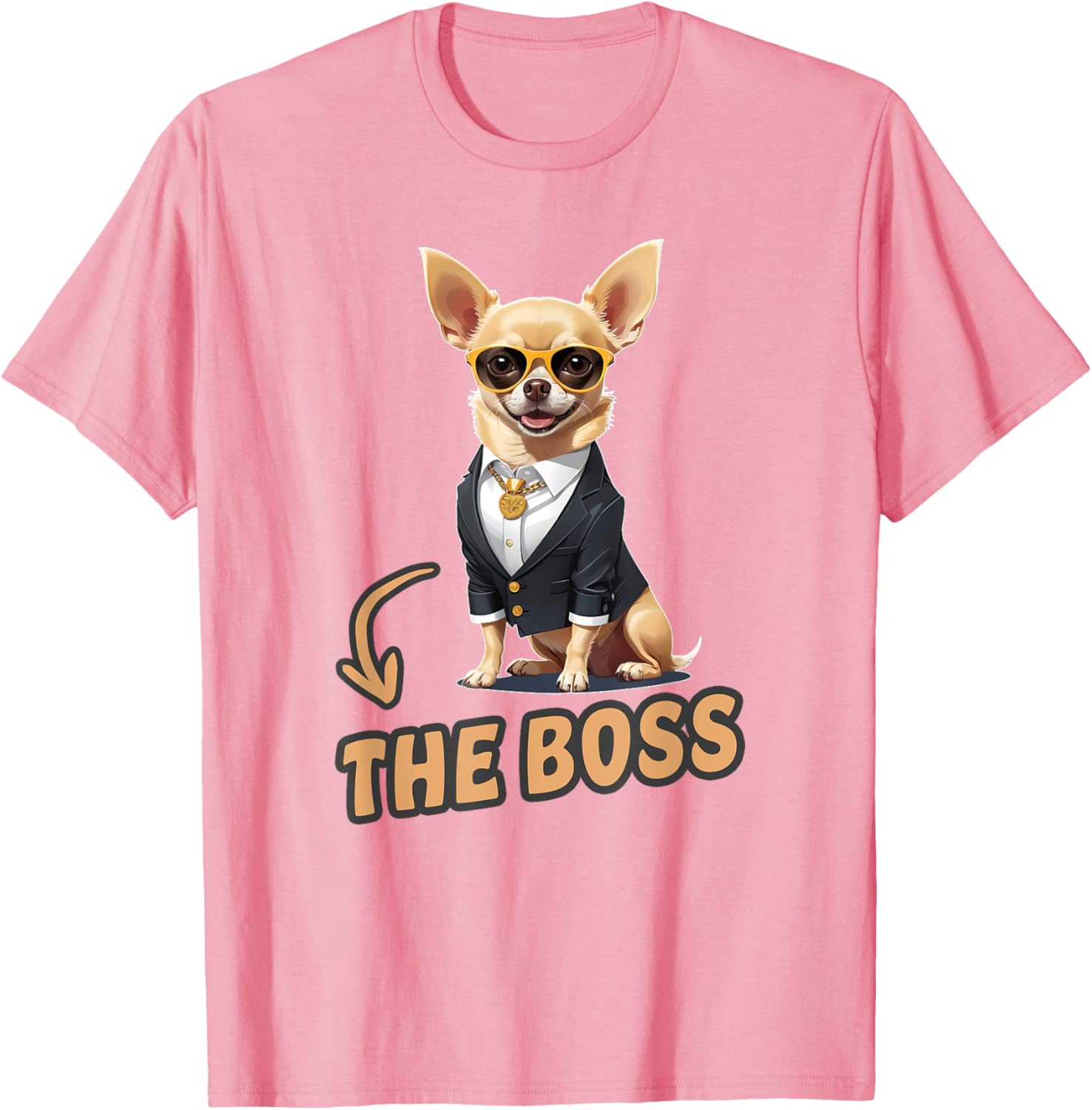 Funny Chihuahua The Boss T-Shirt for Dog Lovers and Owners - 12