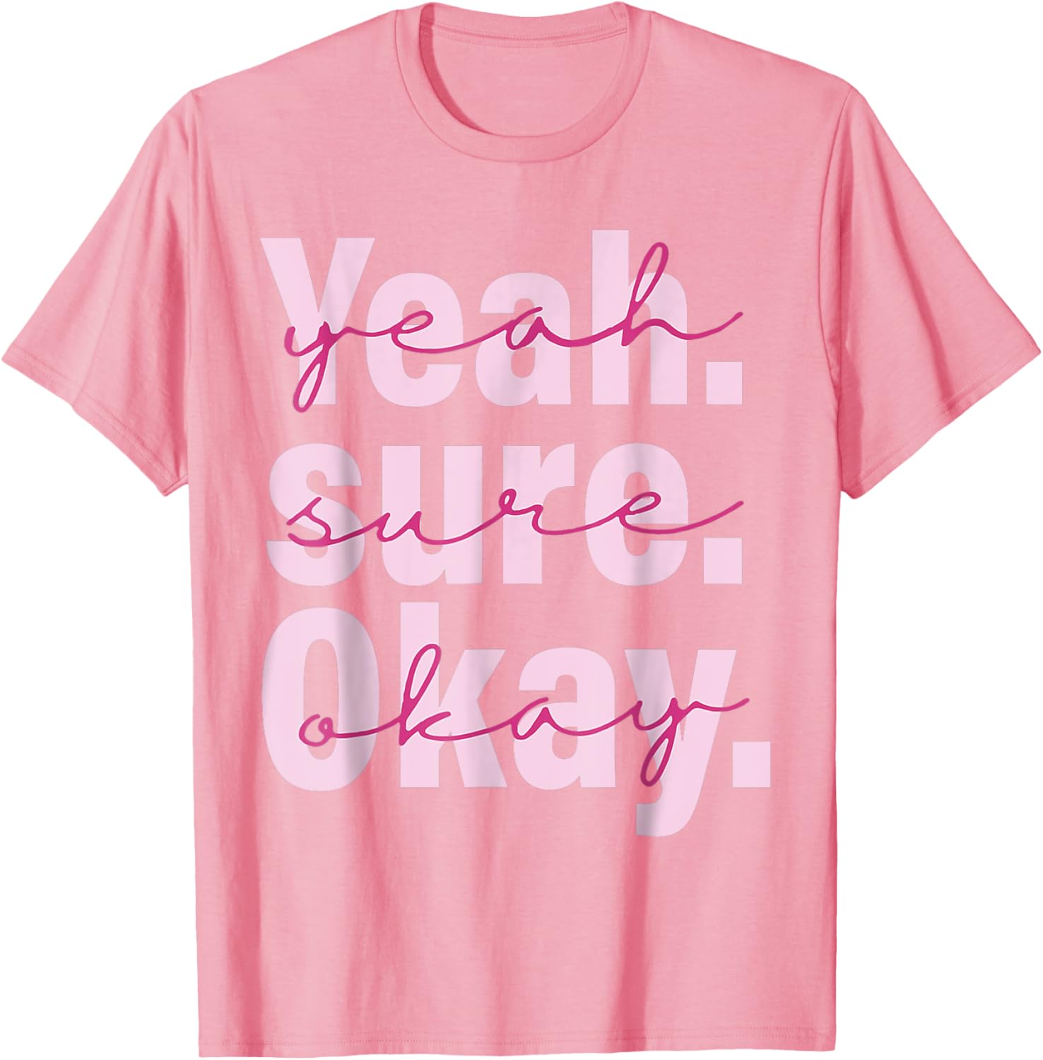 Cool Black T-Shirt for Men, Women, and Kids - Yeah Su-re Ok-ay Western Style - 8