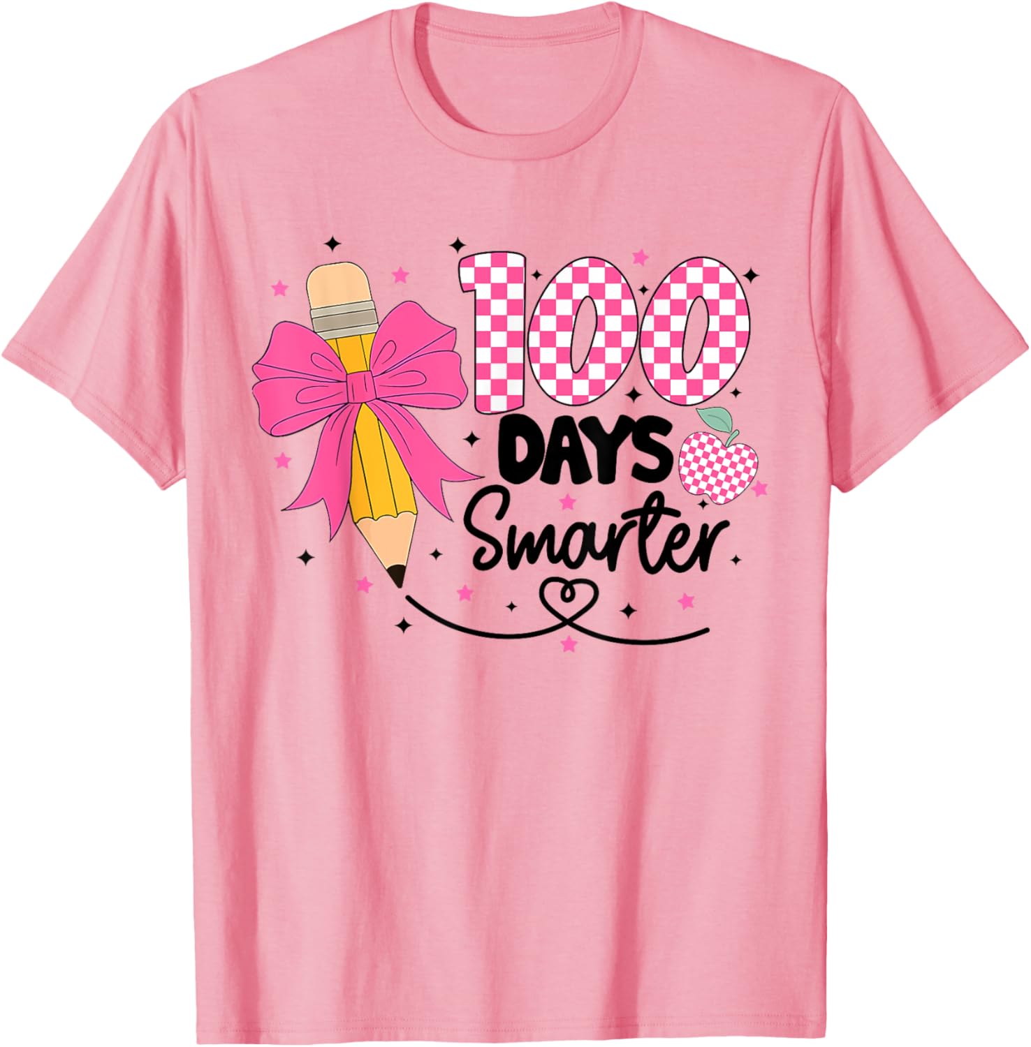 100 Days Smarter Toddlers Girls School 100th Day T-Shirt Fun Design - 2