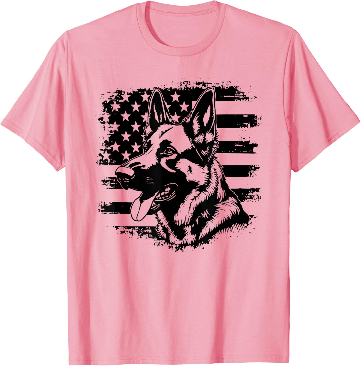 Patriotic German Shepherd USA Flag Sunglasses T-Shirt for 4th of July - 10