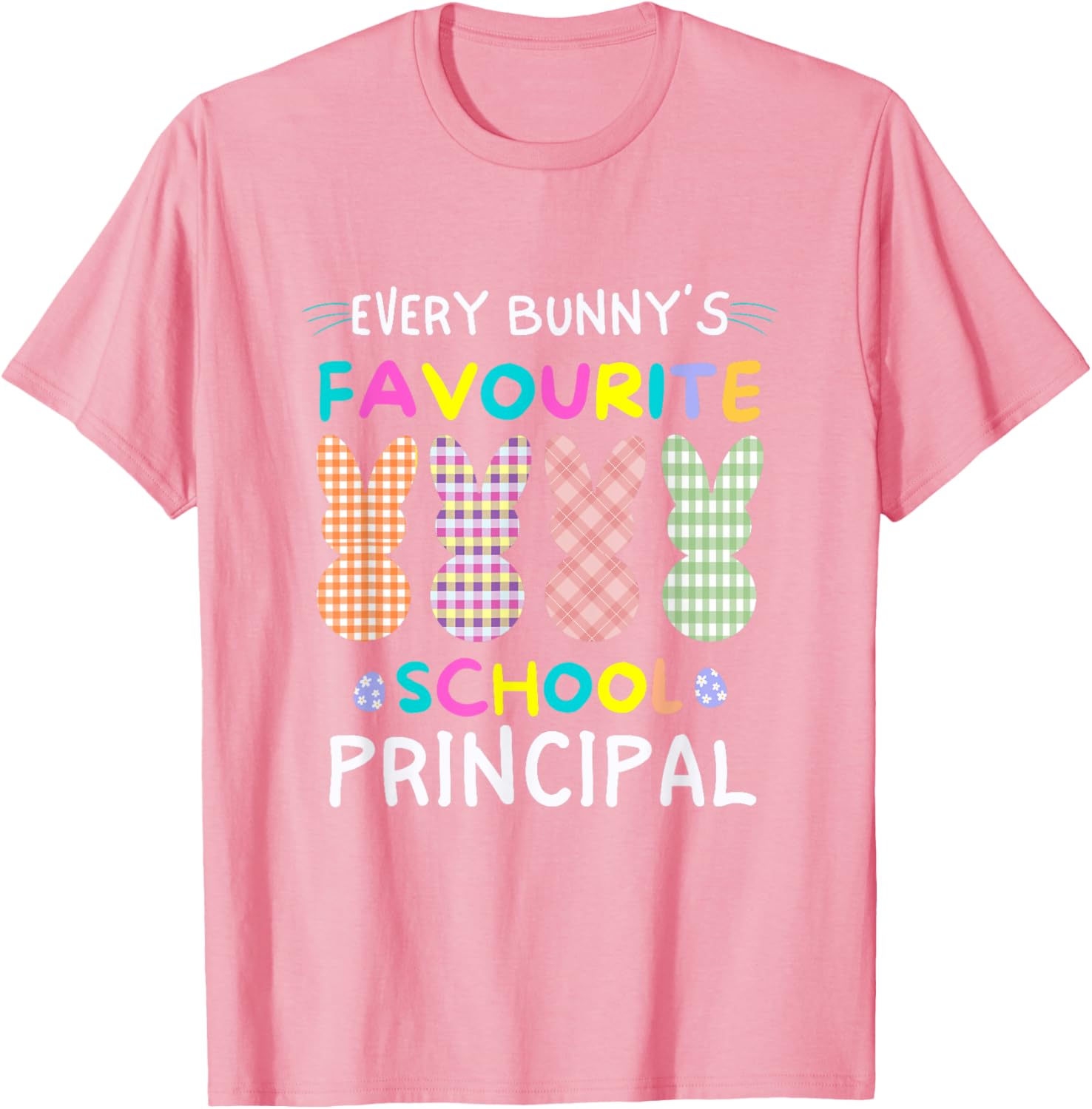 Every Bunny's Favorite Principal Easter Egg Hunt T-Shirt for Fun Celebrations - 4