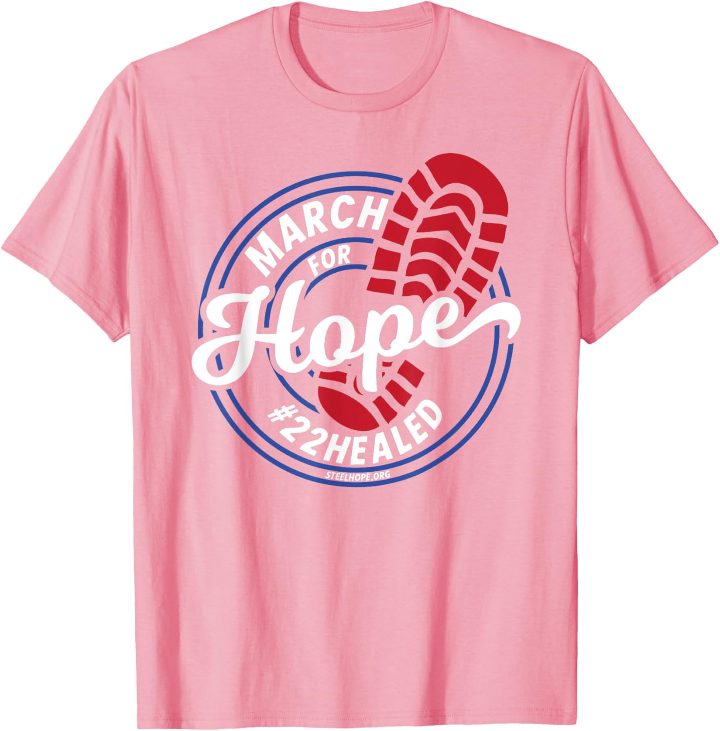 March for Hope Steel Hope T-Shirt - Hopeful Design for Every Occasion - 1