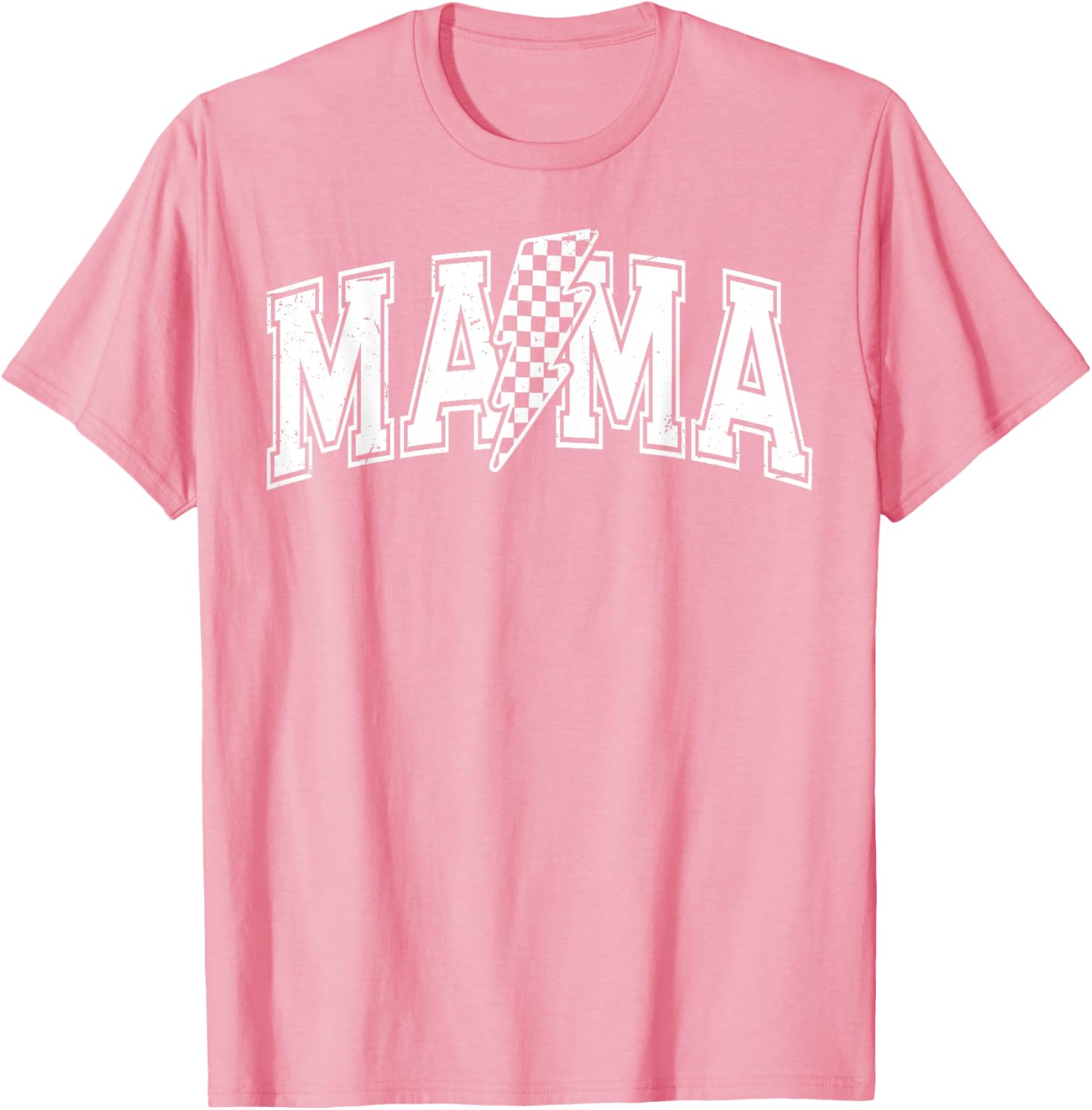 Checkered Mama Black and White T-Shirt for Mother's Day Gift - 8