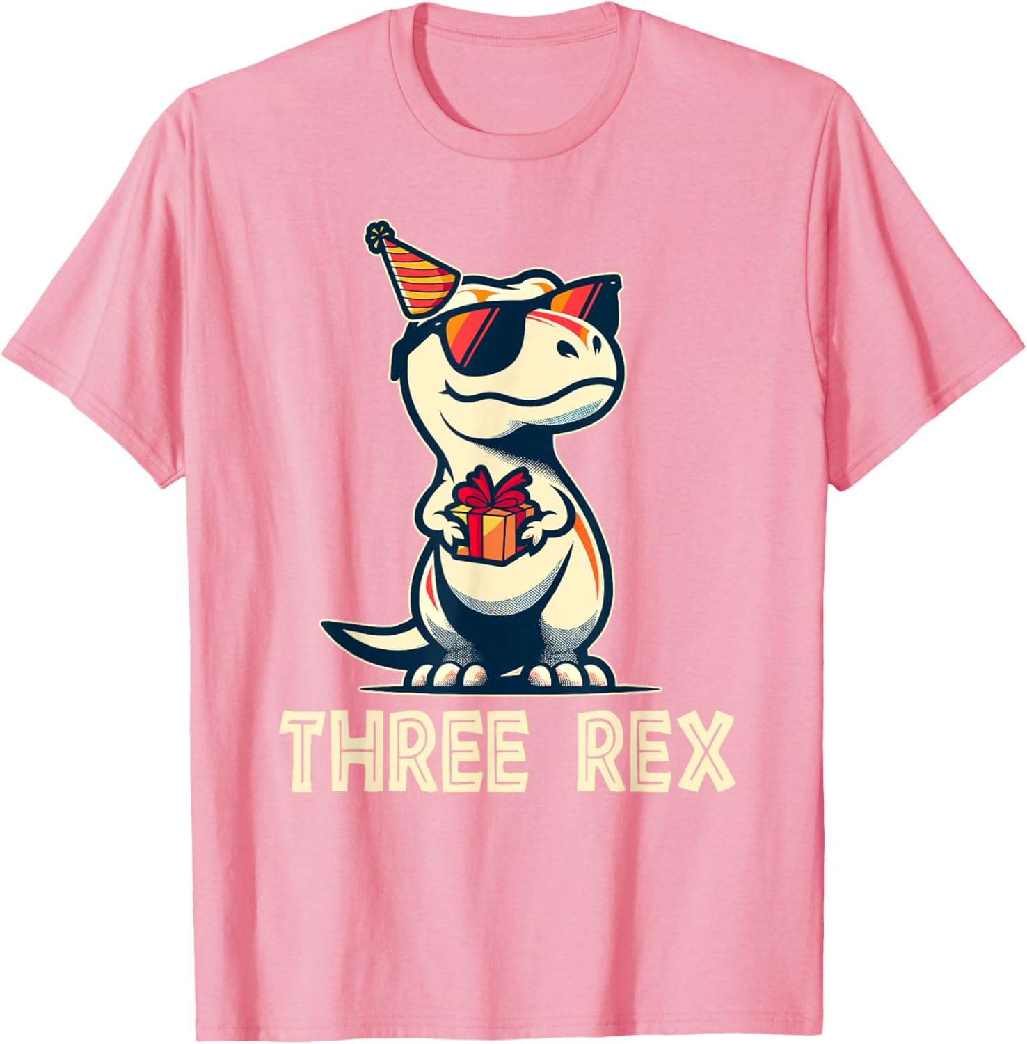 Adorable 3 Rex Dinosaur Birthday T-Shirt for Boys and Girls - 13