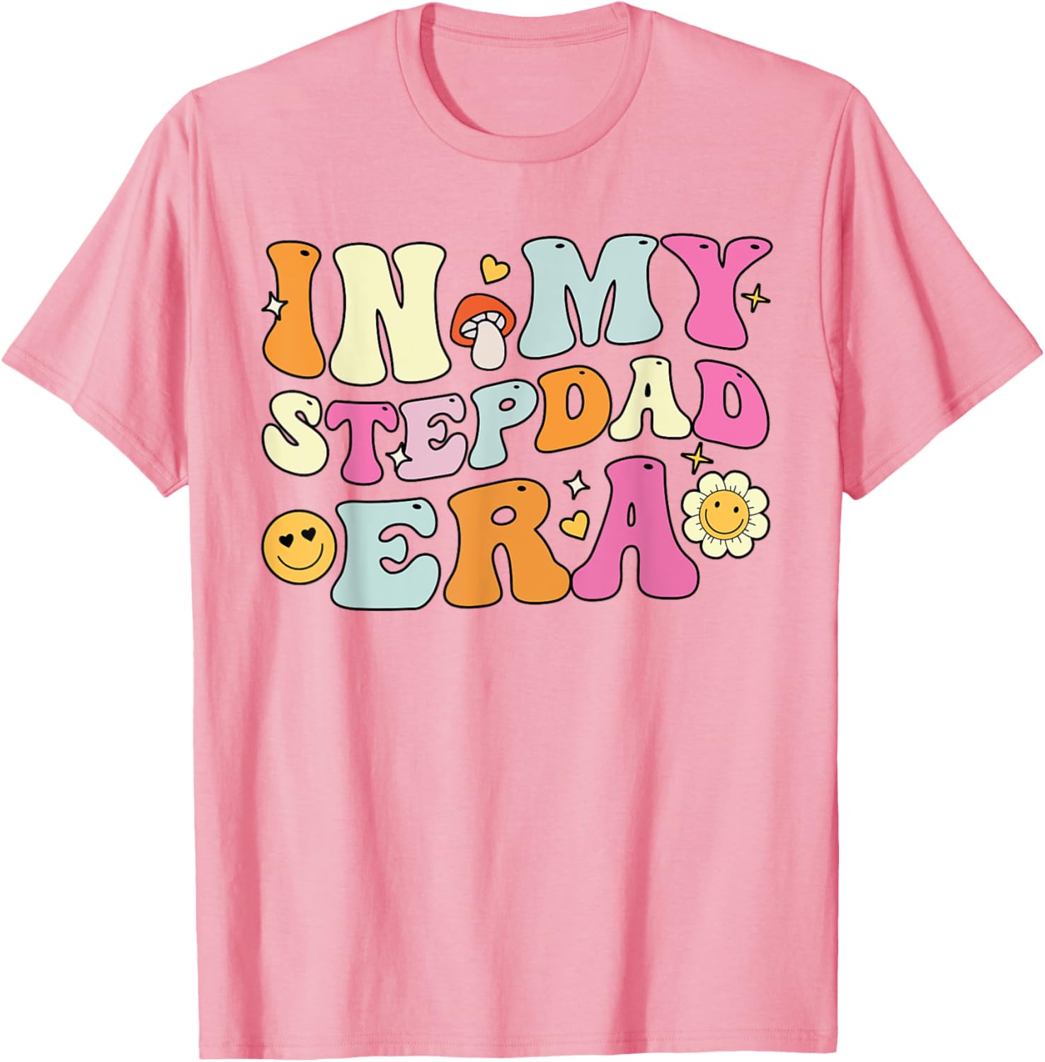 Groovy In My Stepdad Era T-Shirt Perfect for Father's Day Gift - 9