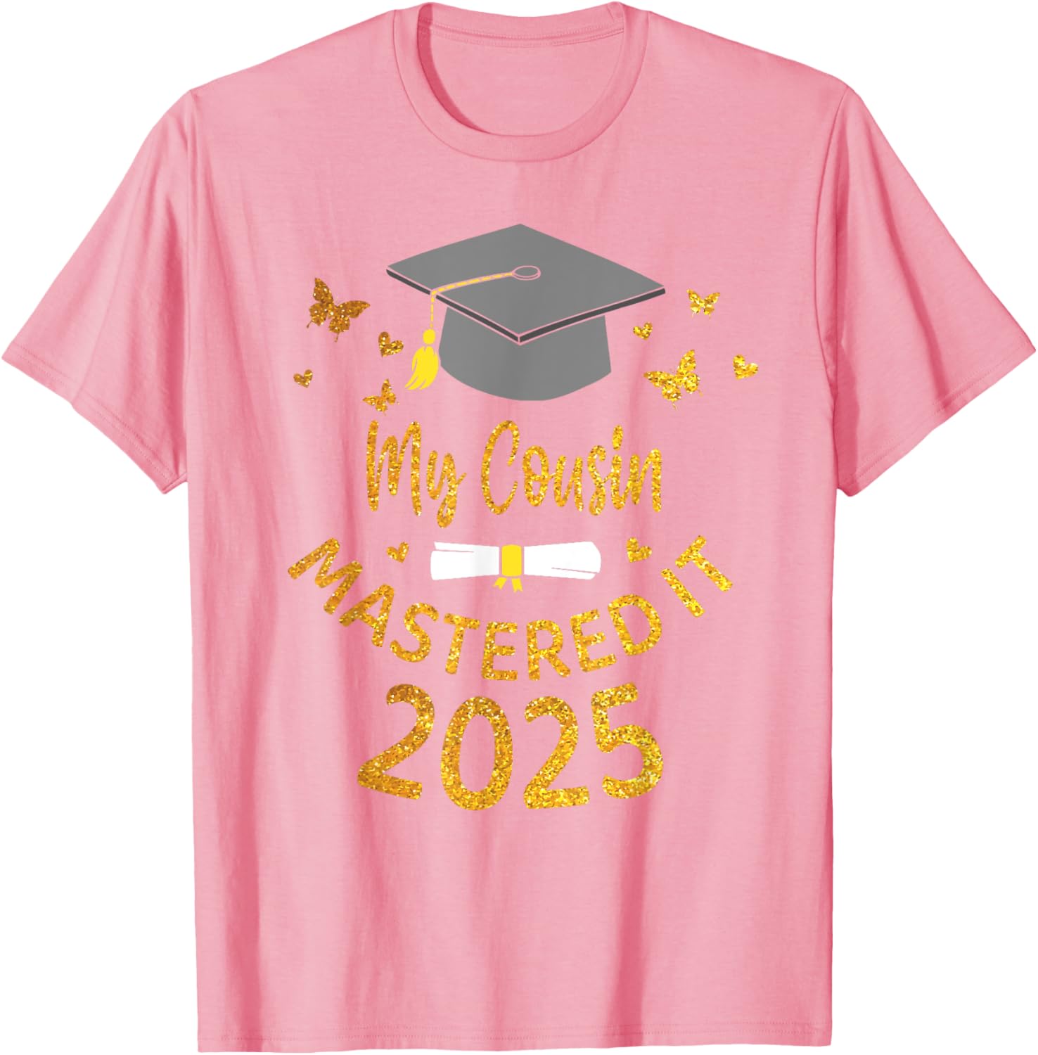 Cousin Masters Degree Graduation 2025 T-Shirt for Proud Family Celebrations - 11
